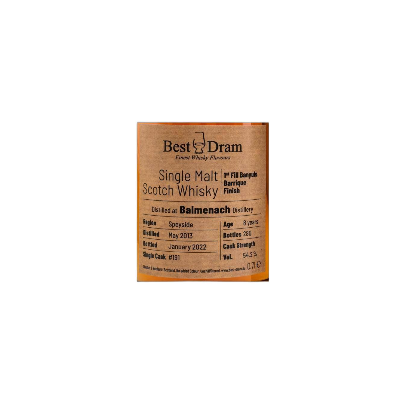 Balmenach 2013 8 Years Single Malt Whisky 3