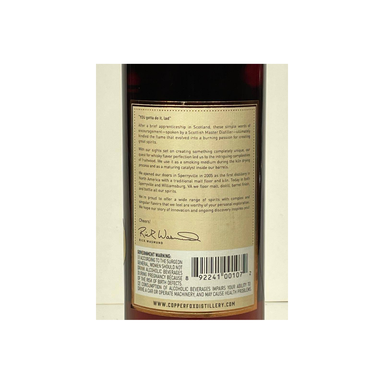 Copper Fox Original American Single Malt 3