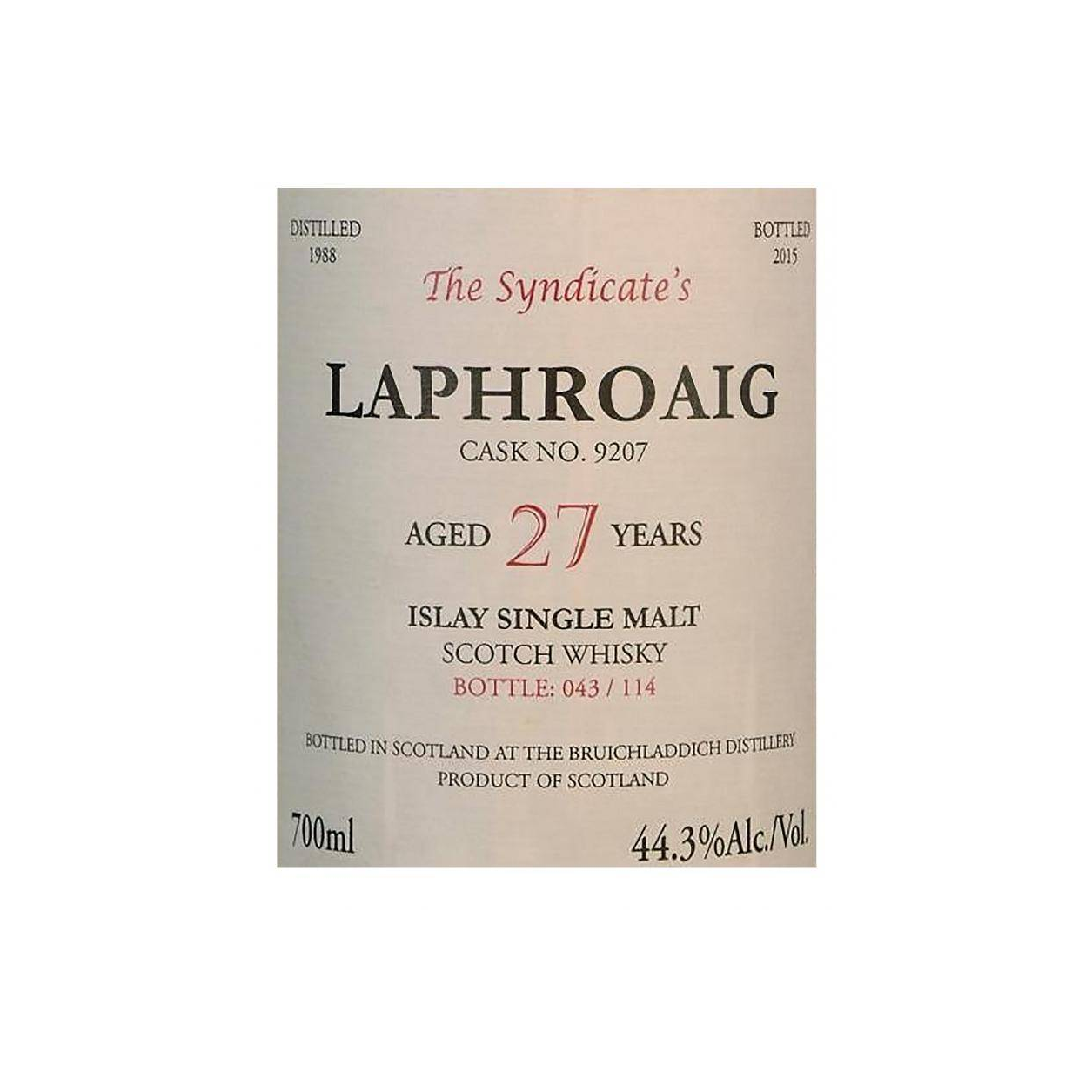 Laphroaig 1988 27 Years Single Malt Whisky 2