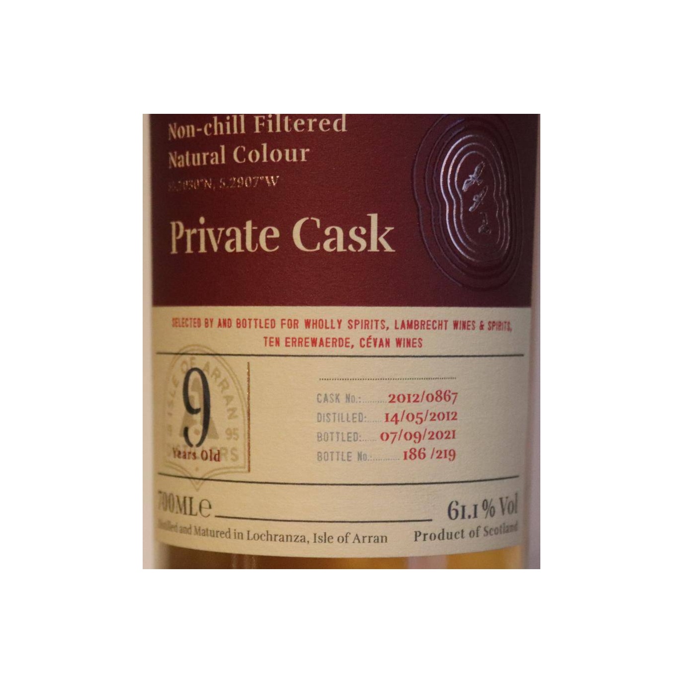 Arran Private Cask 2012 9 Years Single Malt Whisky 2