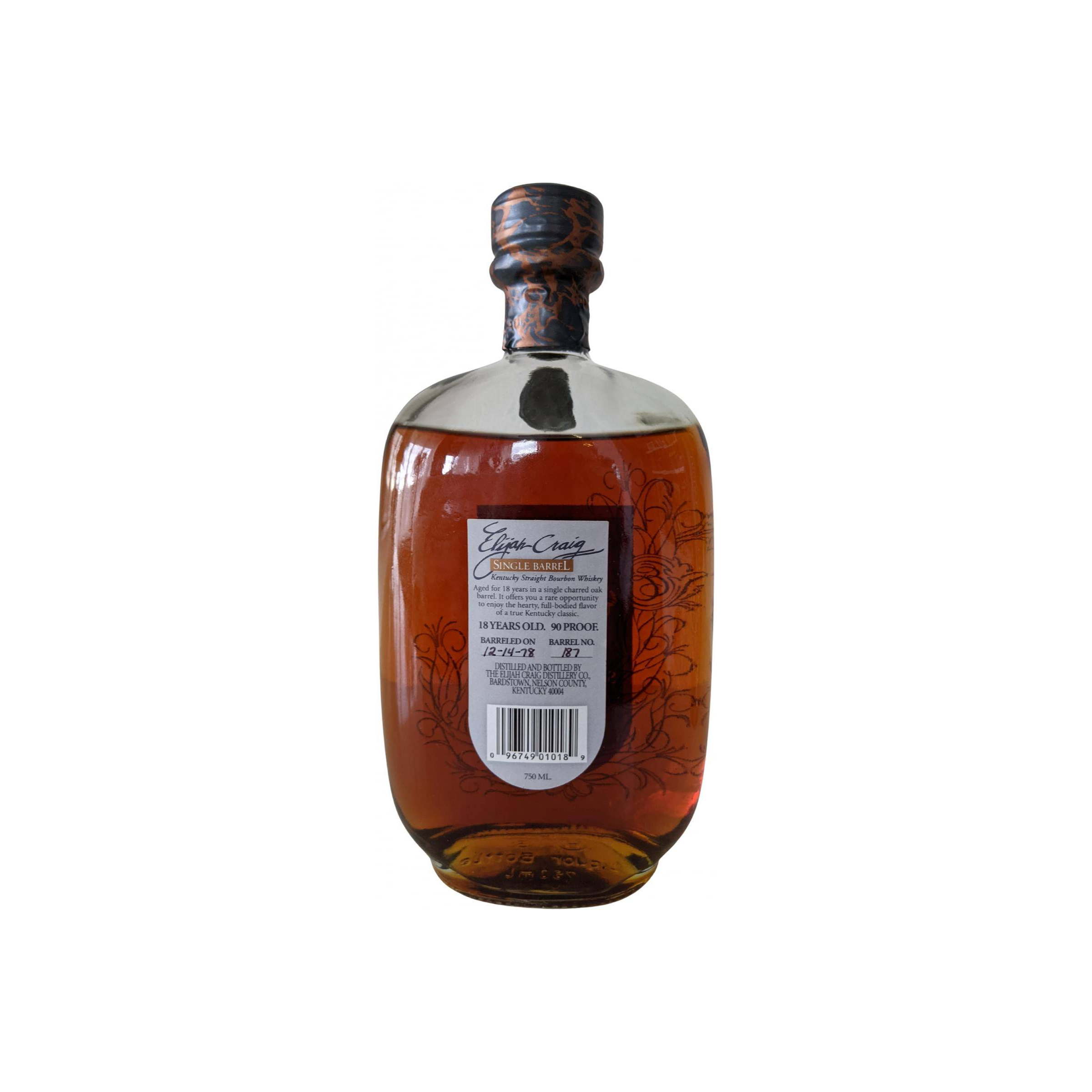 Elijah Craig 1978 18 Years Bourbon Whisky 2