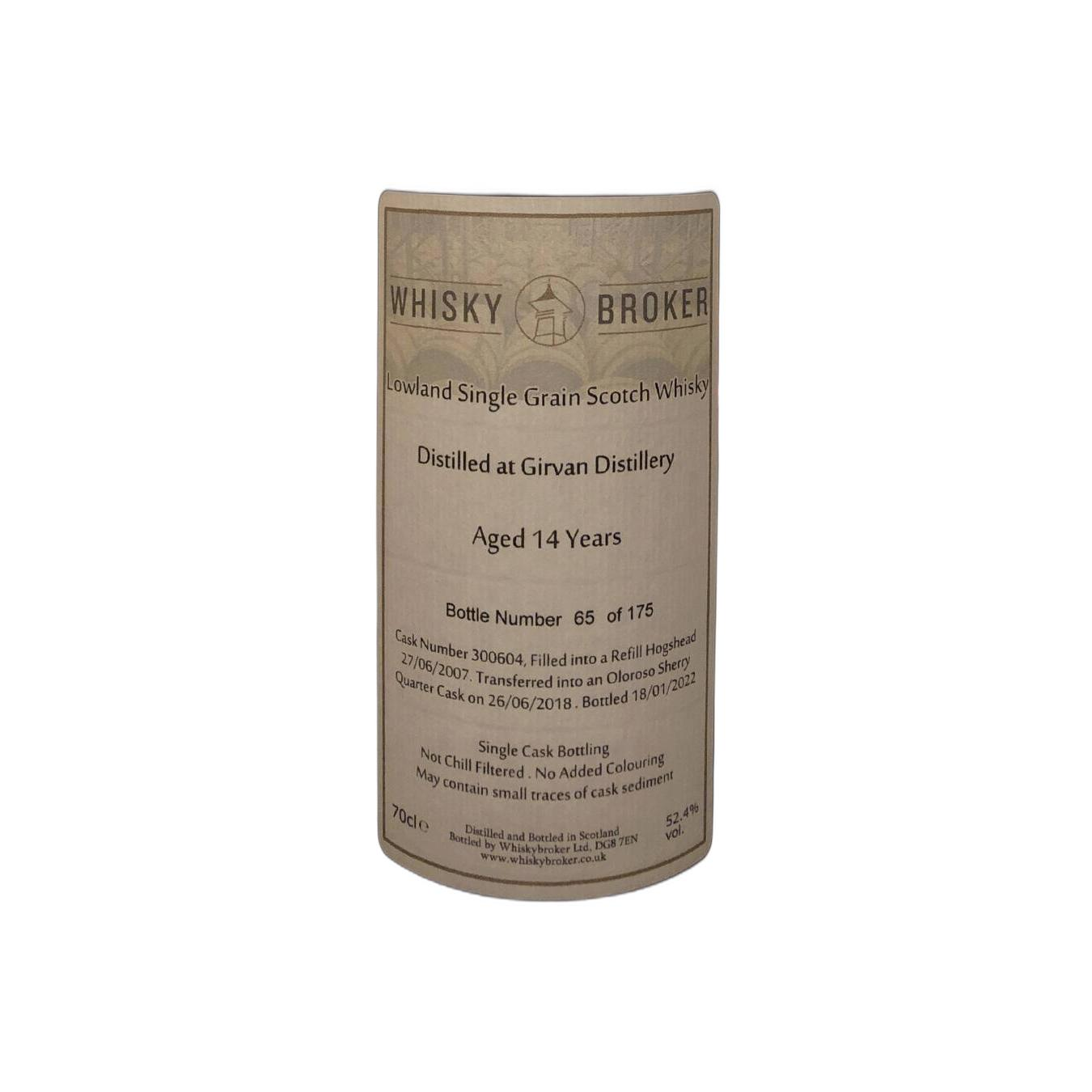 Girvan 2007 14 Years Single Grain Whisky