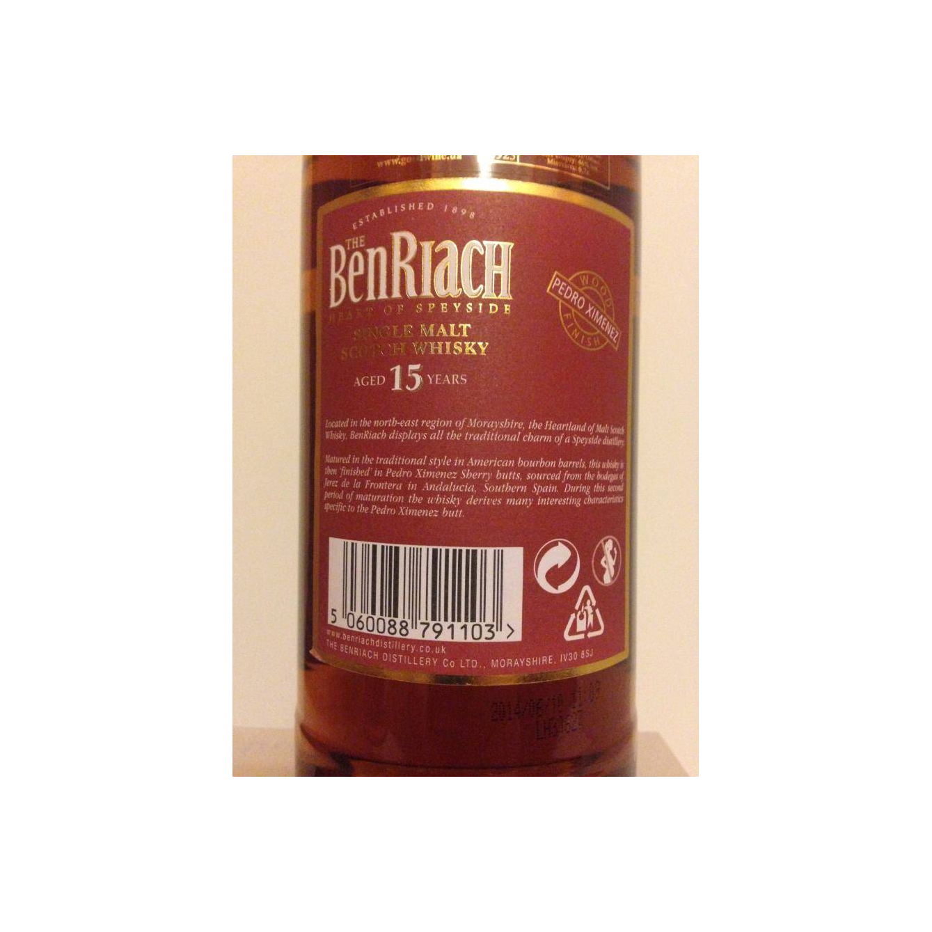 BenRiach 15 Years Single Malt Whisky 3