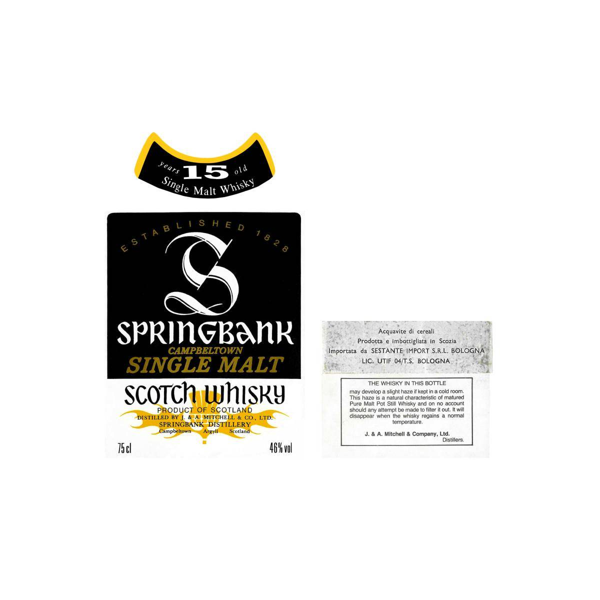 Springbank 15 Years Single Malt Whisky 3