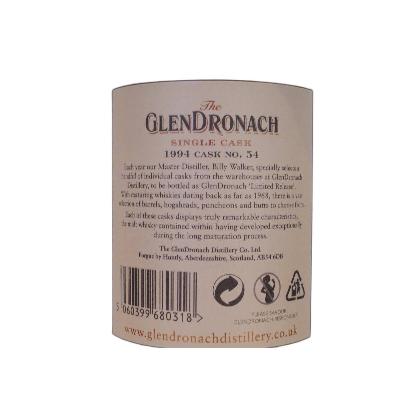 GlenDronach 1994 20 Years Single Malt Whisky 3