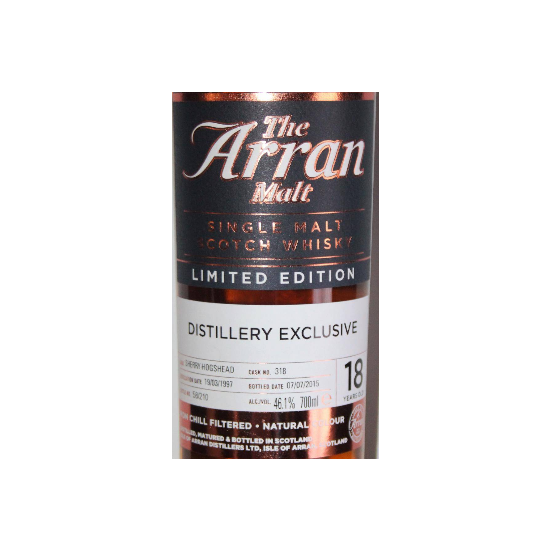 Arran 1997 18 Years Single Malt Whisky 2