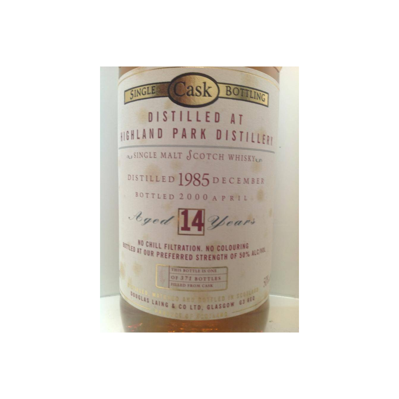 Highland Park Old Malt Cask 1985 14 Years Single Malt Whisky 2