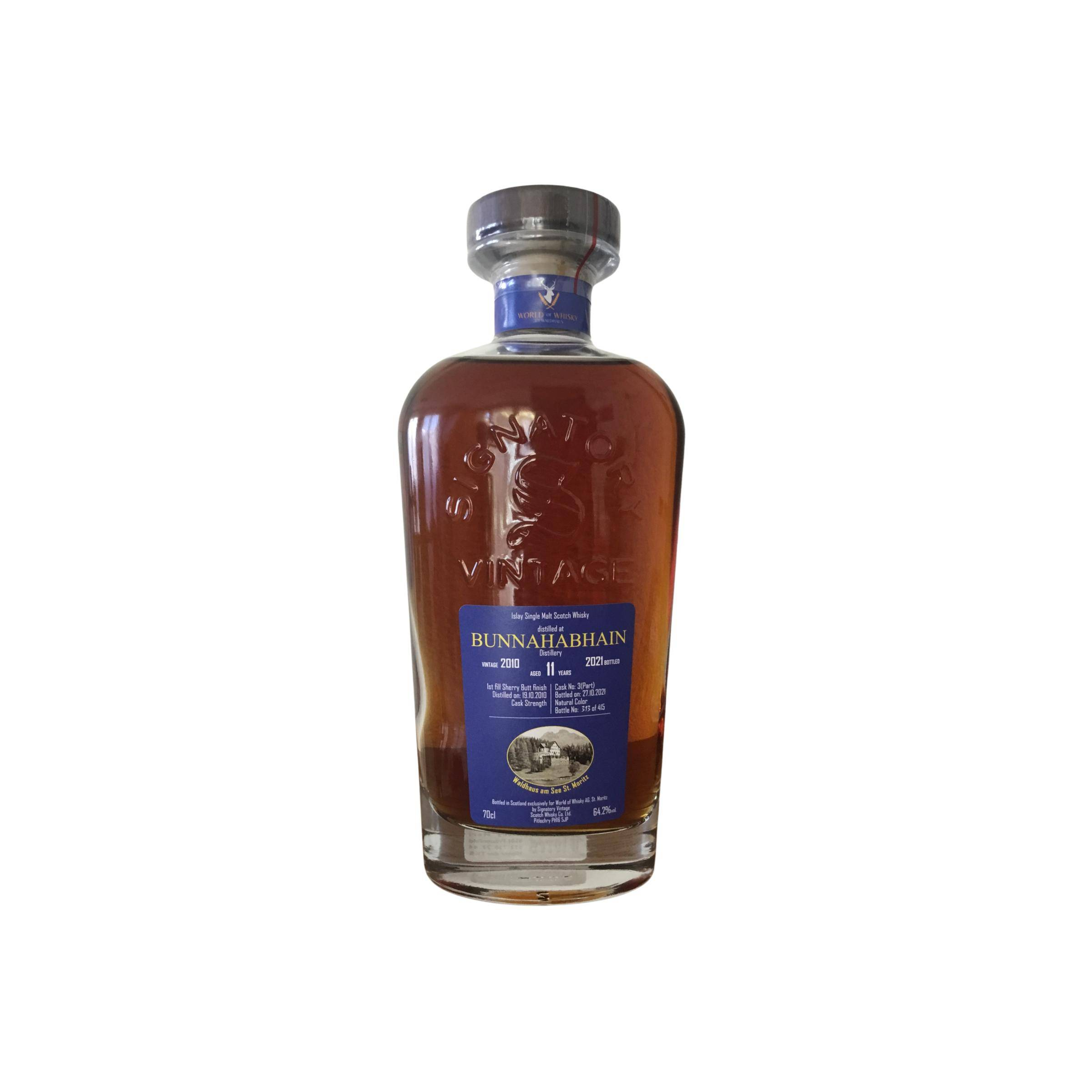 Bunnahabhain Cask Strength Collection 2010 11 Years Single Malt Whisky