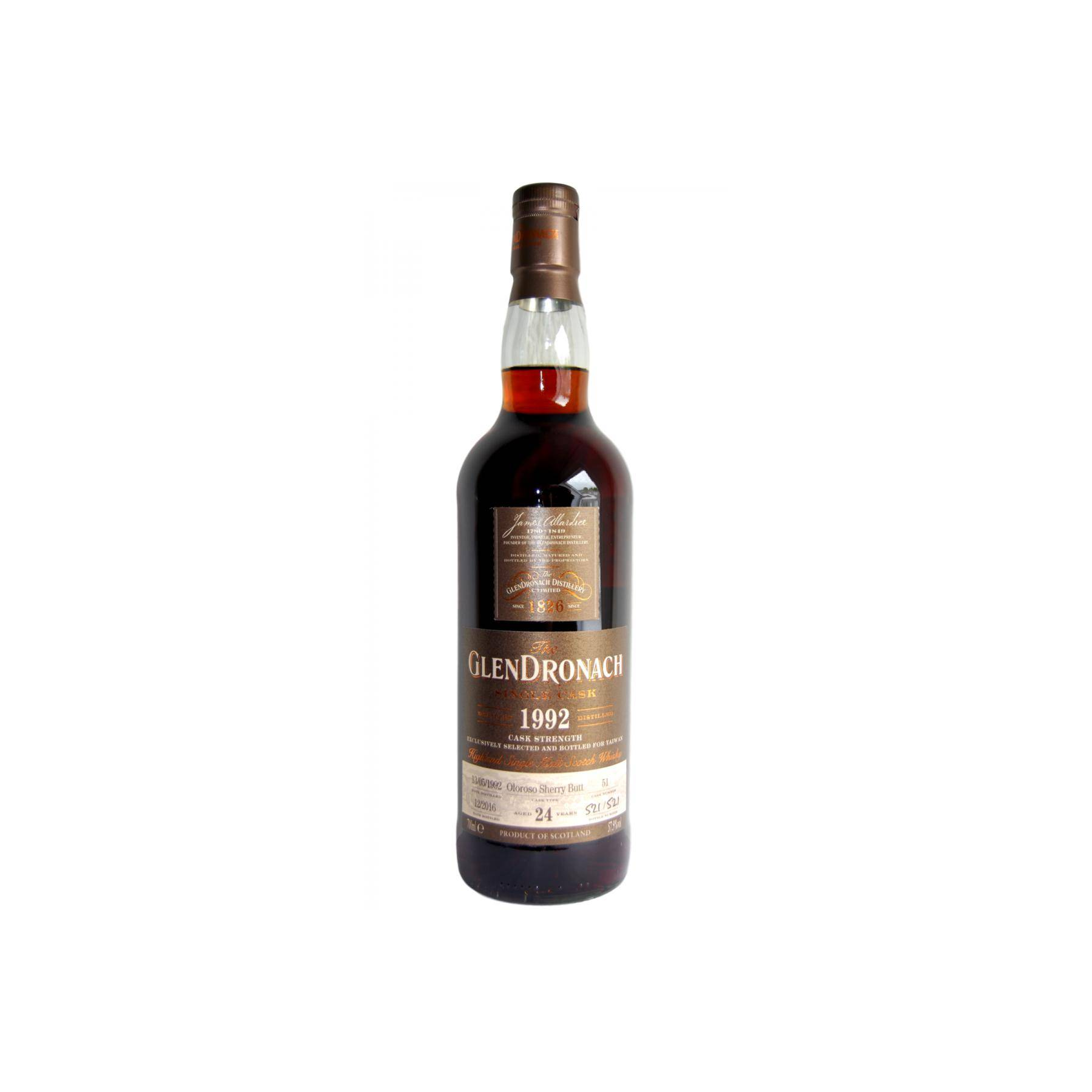 GlenDronach Single Cask 1992 24 Years Single Malt Whisky