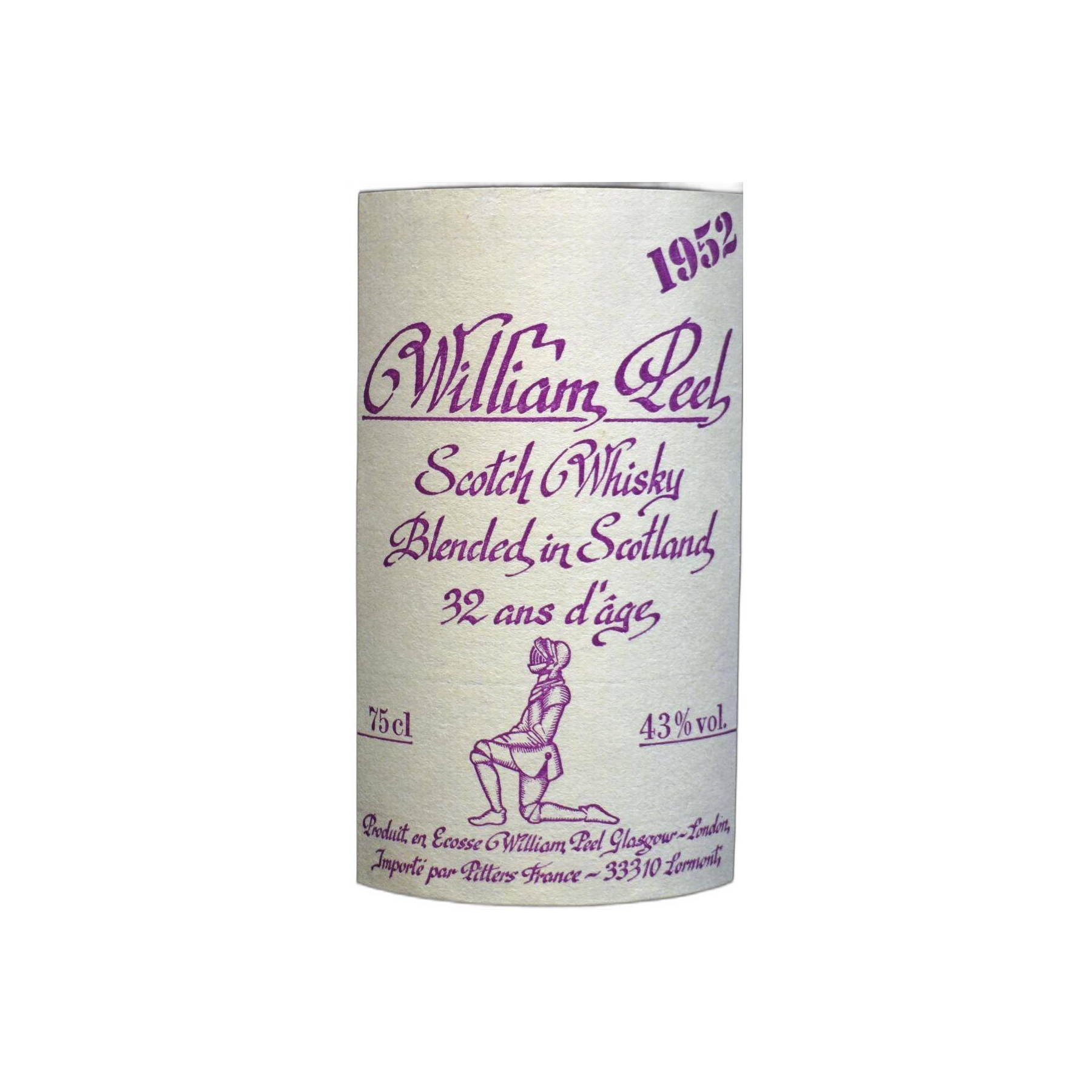William Peel 1952 32 Years Blended Whisky