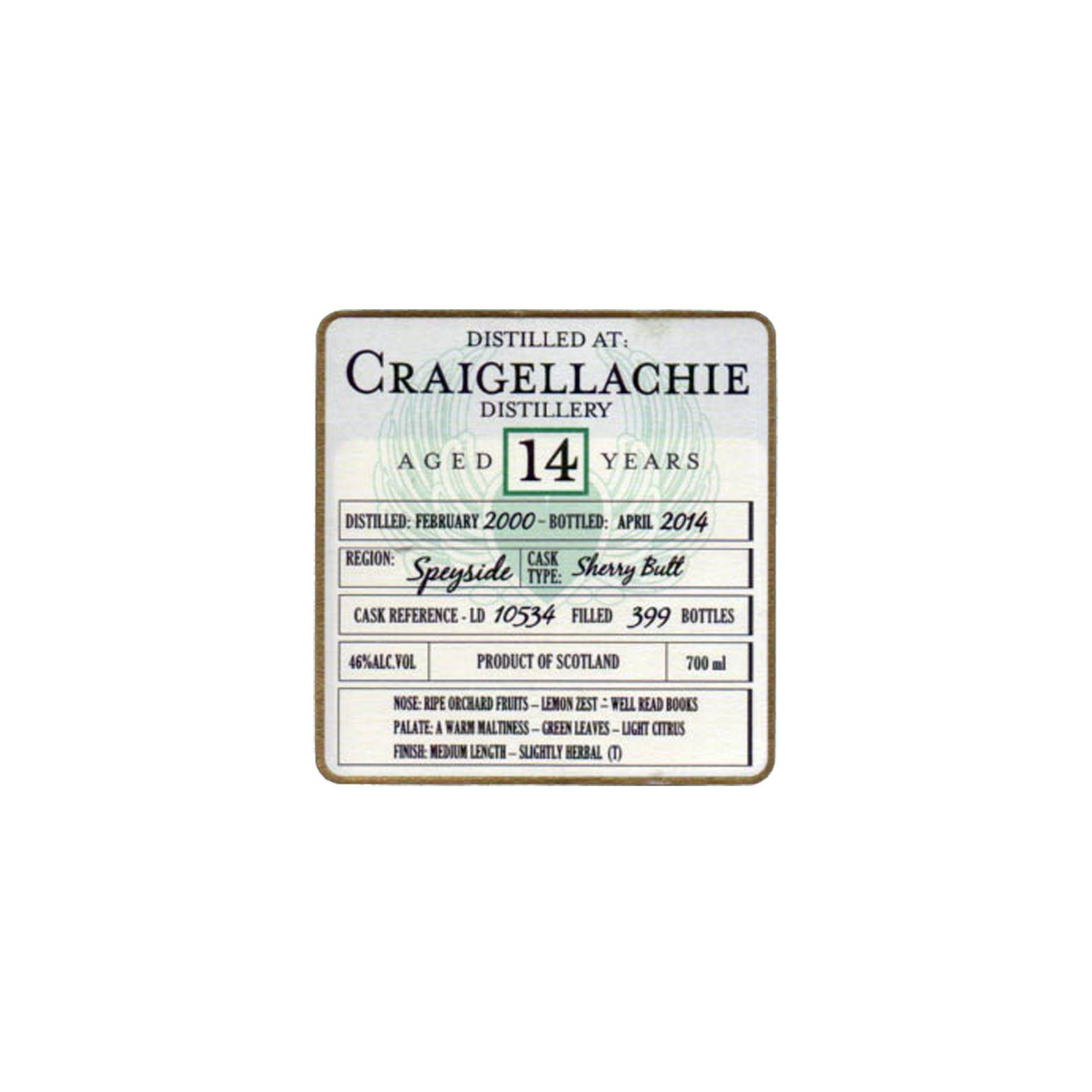 Craigellachie 2000 14 Years Single Malt Whisky 2