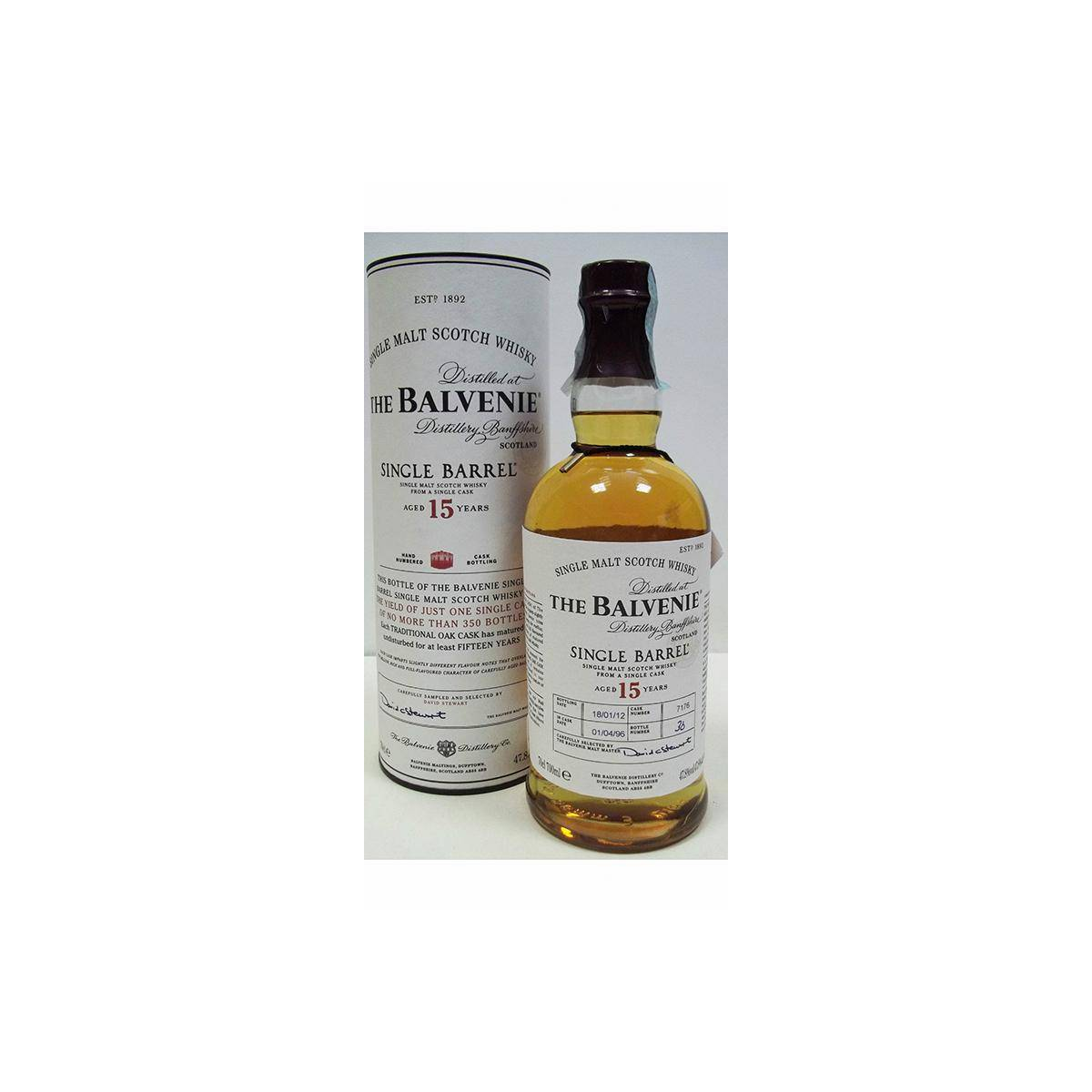The Balvenie Single Cask 1996 15 Years Single Malt Whisky