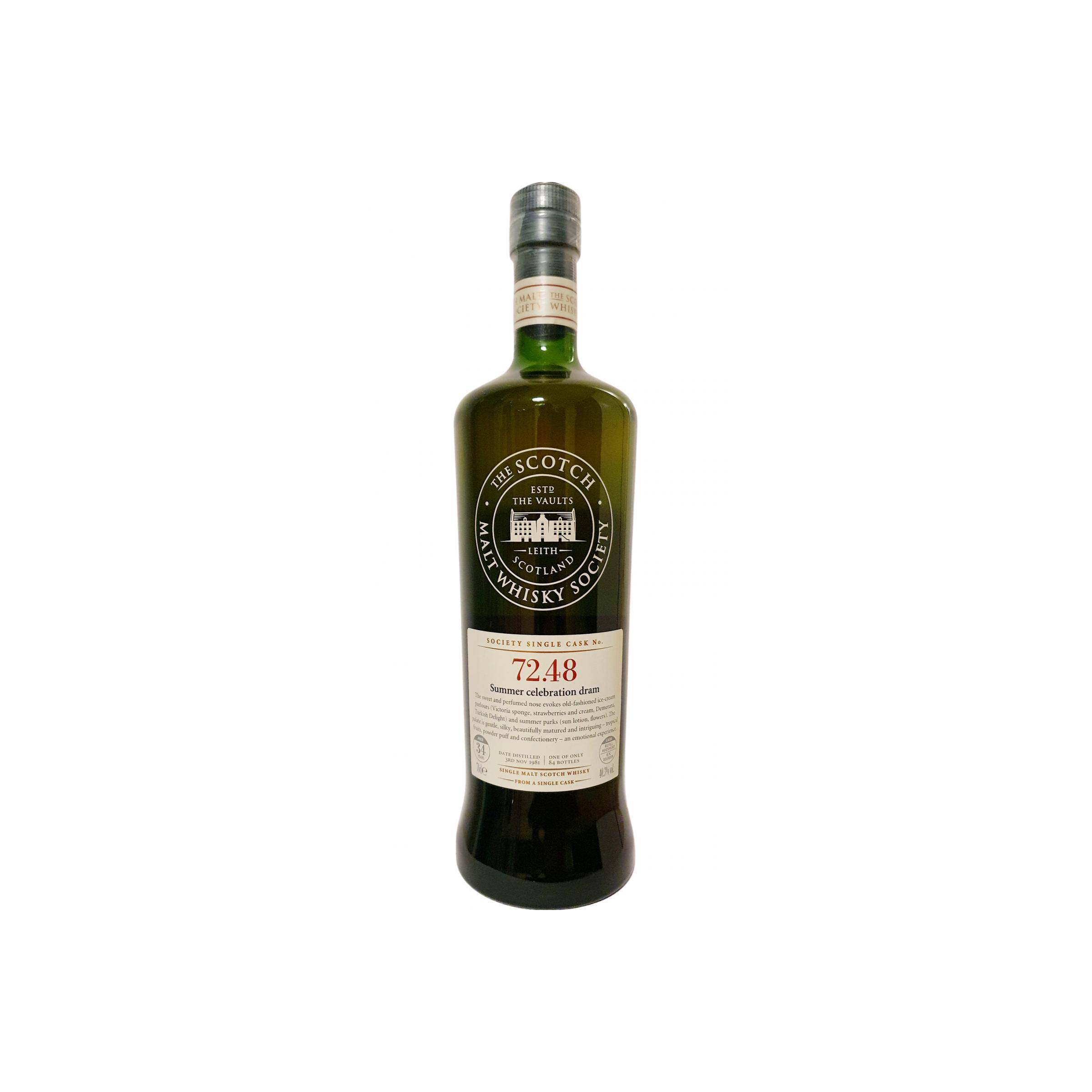 The Scotch Malt Whisky Society 1981 34 Years Single Malt Whisky