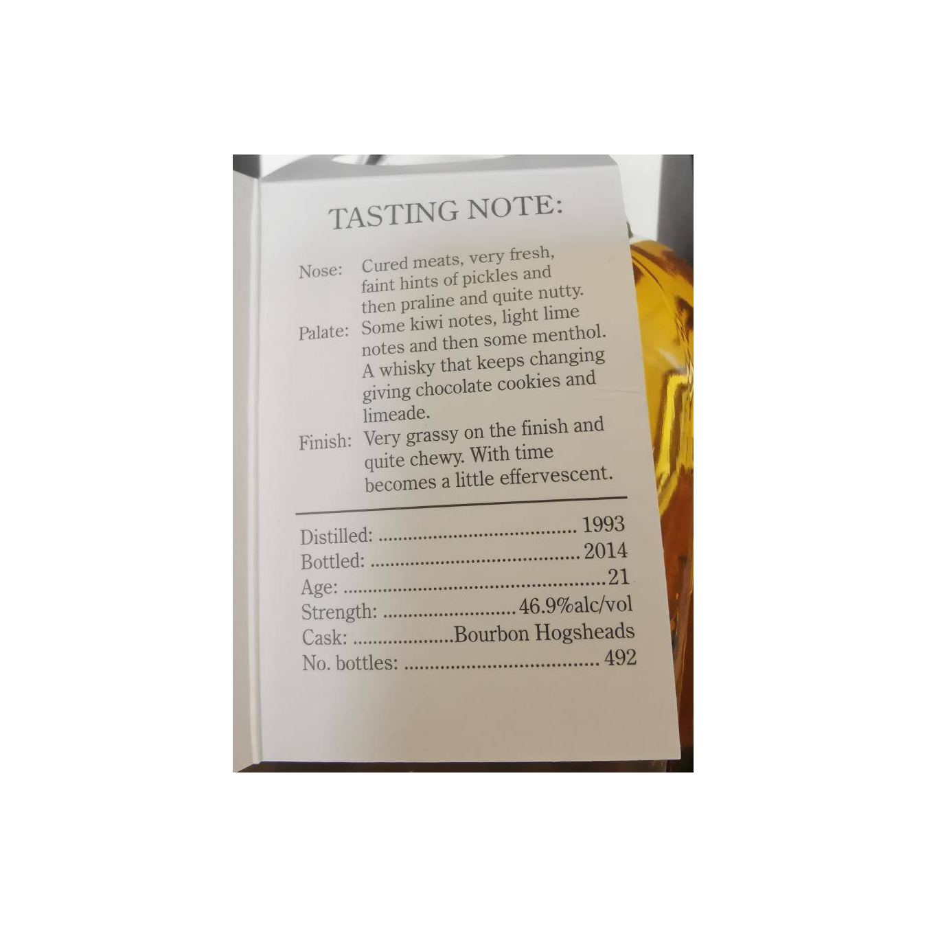 Tullibardine Small Batch 1993 21 Years Single Malt Whisky 3