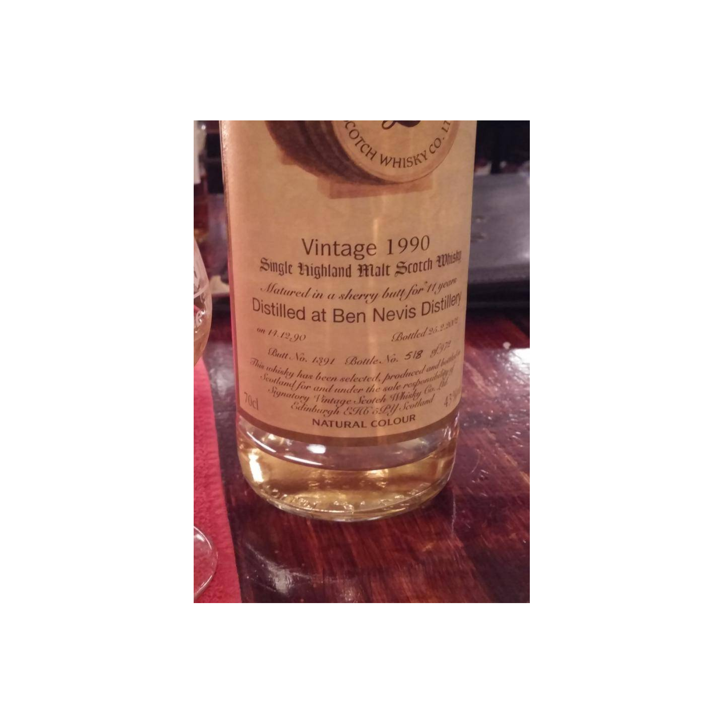 Ben Nevis Vintage Collection 1990 11 Years Single Malt Whisky