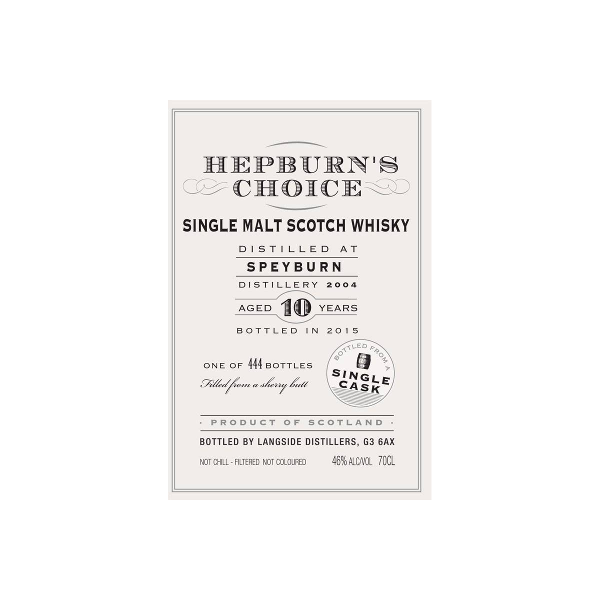 Spey 2004 10 Years Single Malt Whisky