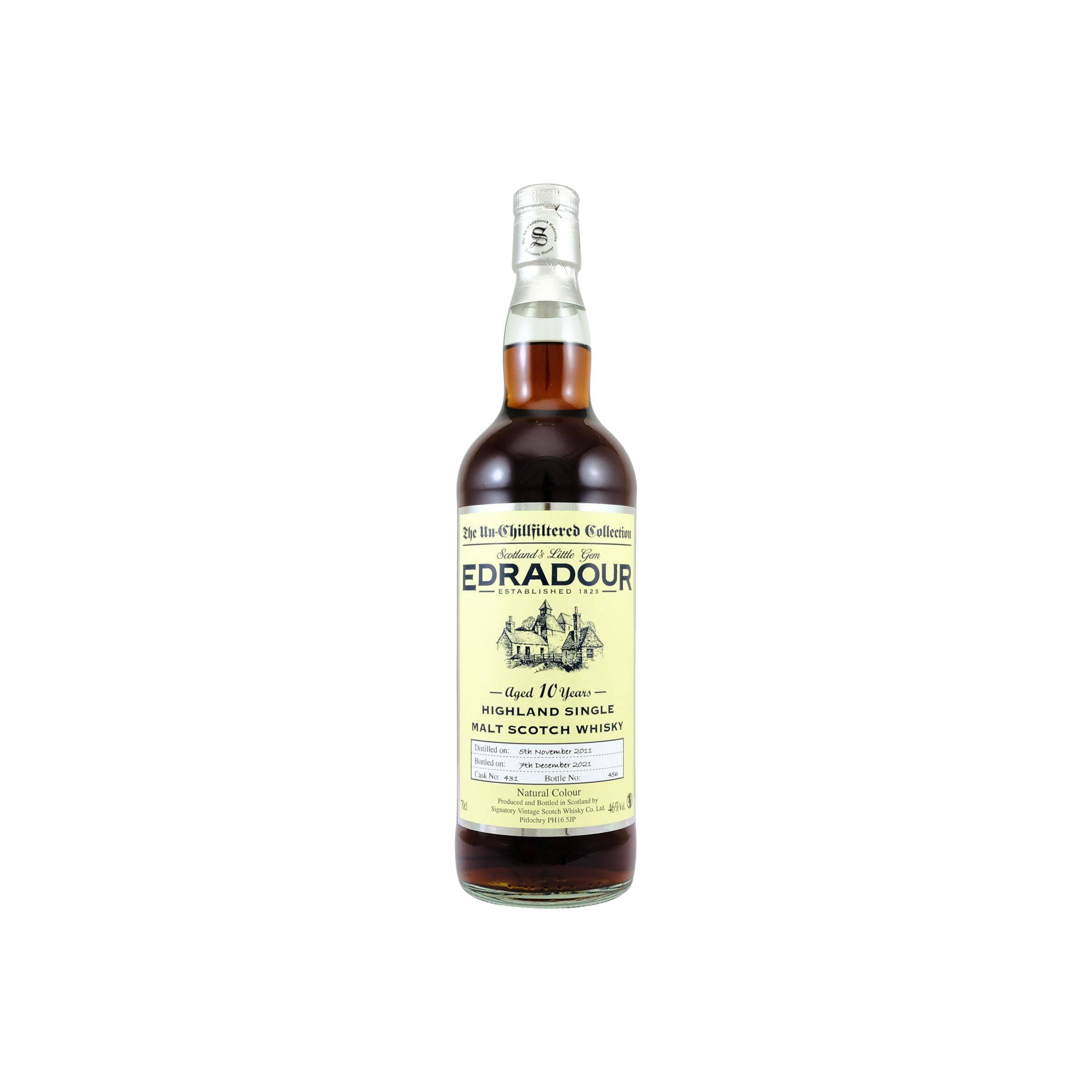 Edradour The Un-Chillfiltered Collection 2011 10 Years Single Malt Whisky