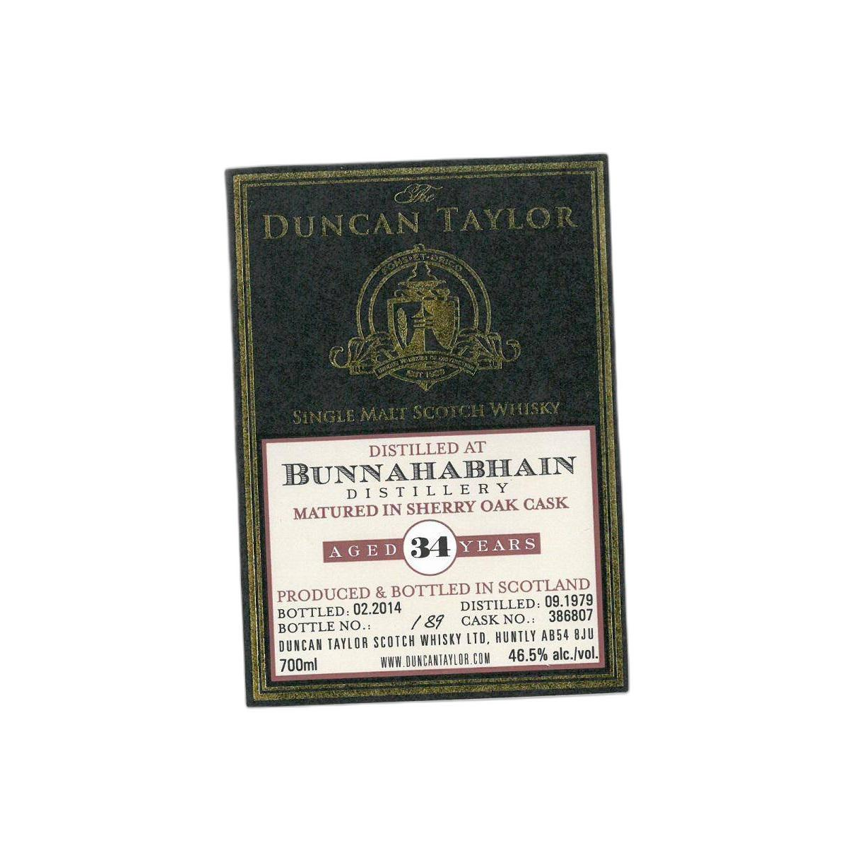 Bunnahabhain 1979 34 Years Single Malt Whisky 3