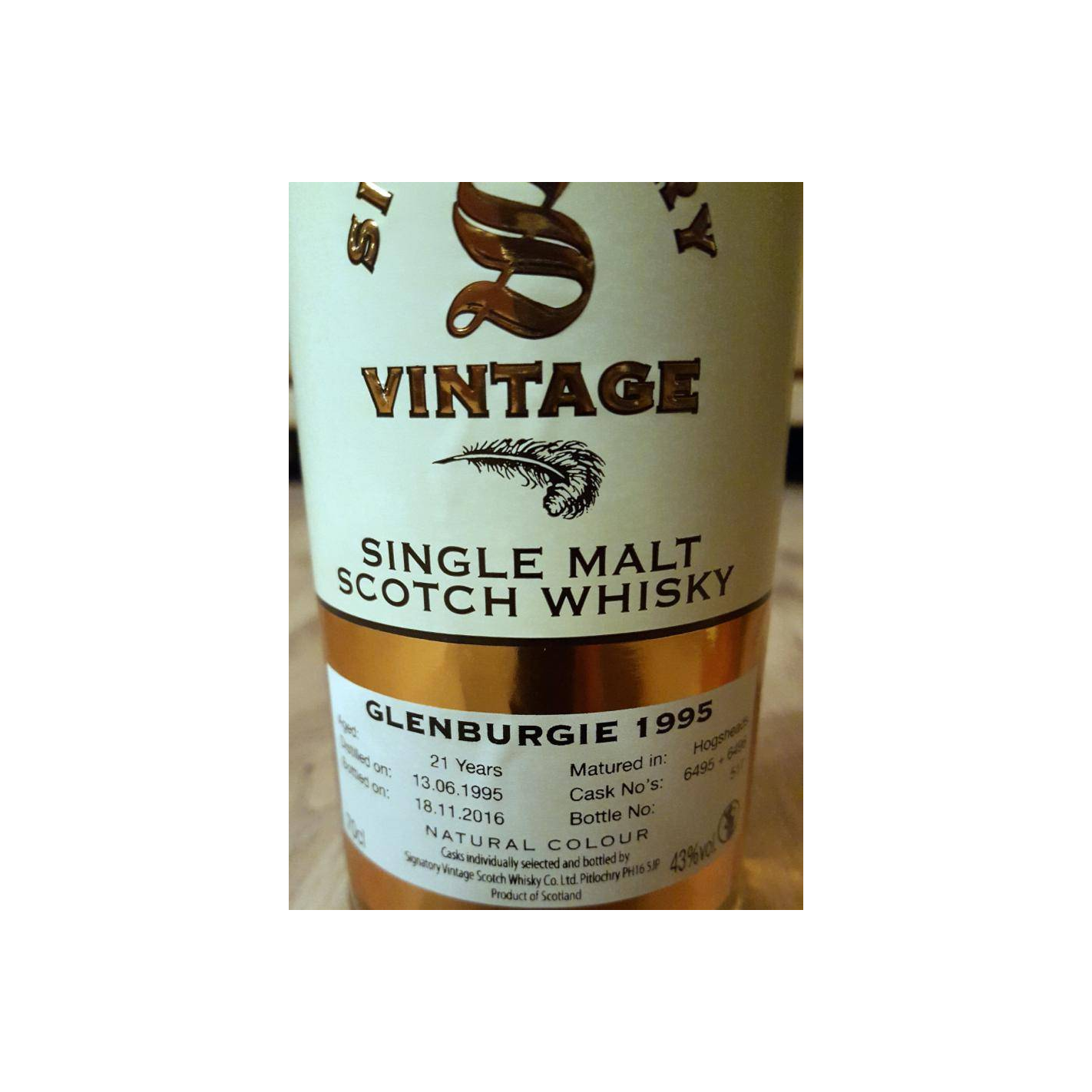 Glenburgie Vintage Collection 1995 21 Years Single Malt Whisky 2