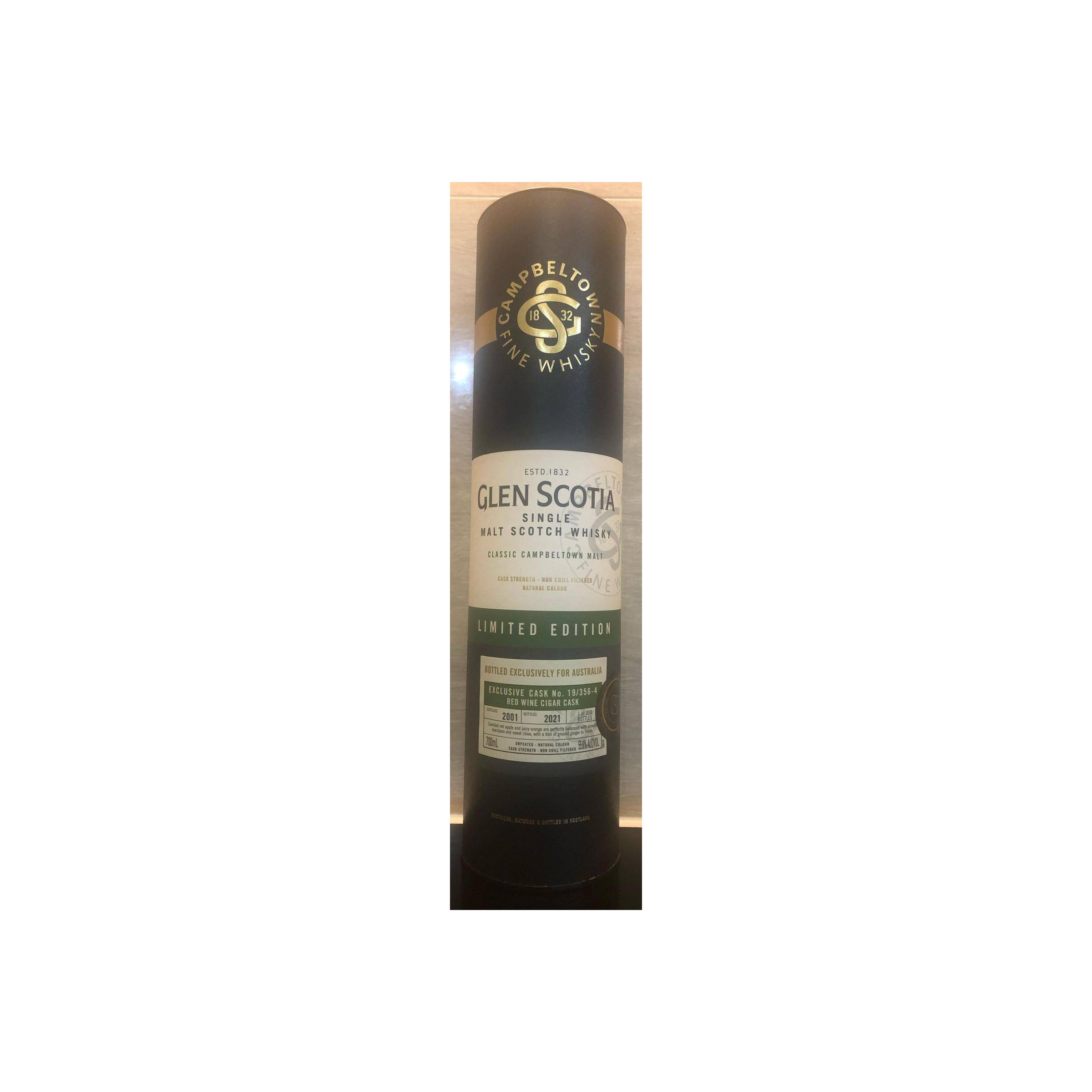 Glen Scotia Limited Edition 2001 20 Years Single Malt Whisky 3