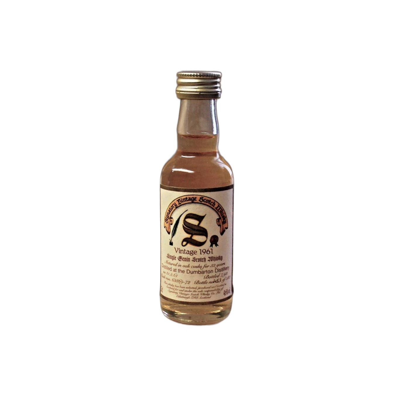 Dumbarton 1961 32 Years Single Grain Whisky 2