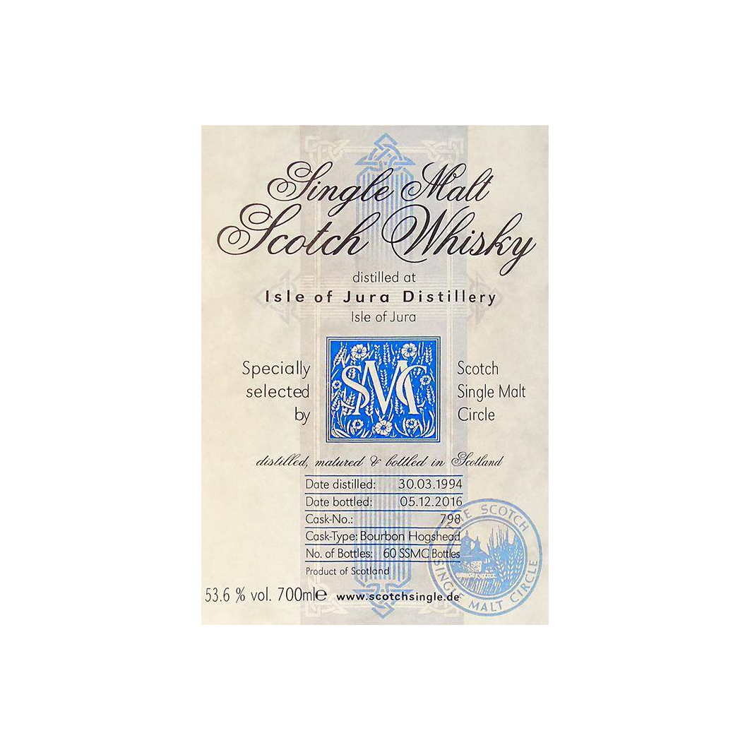 Jura 1994 22 Years Single Malt Whisky 3