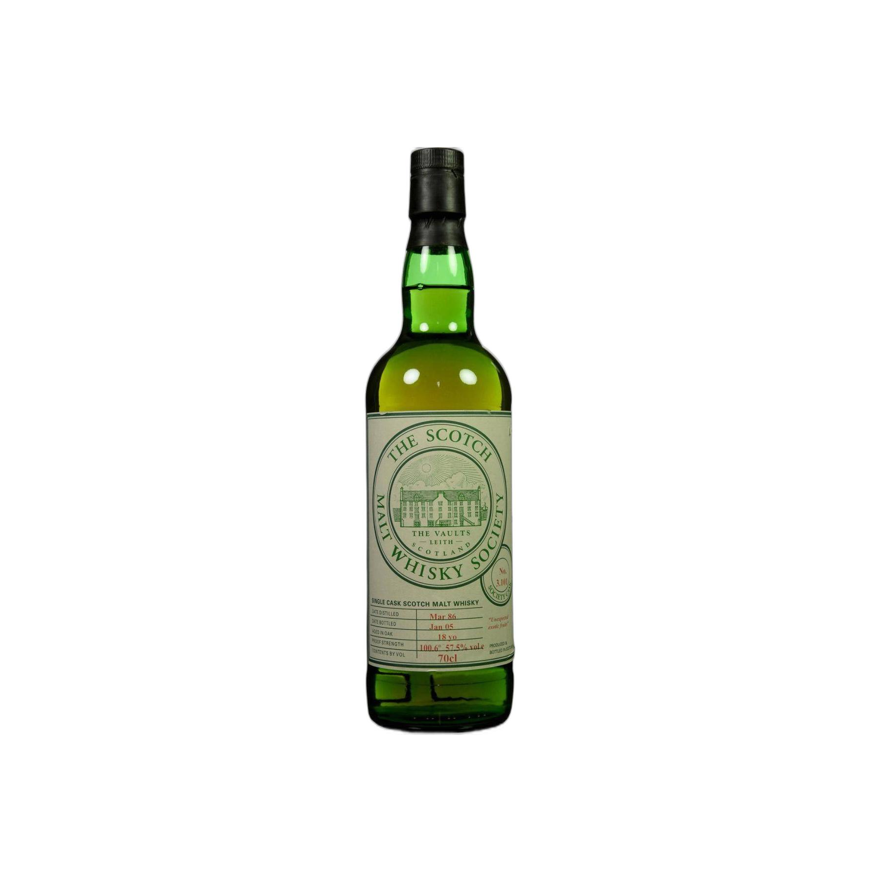 The Scotch Malt Whisky Society 1986 18 Years Single Malt Whisky