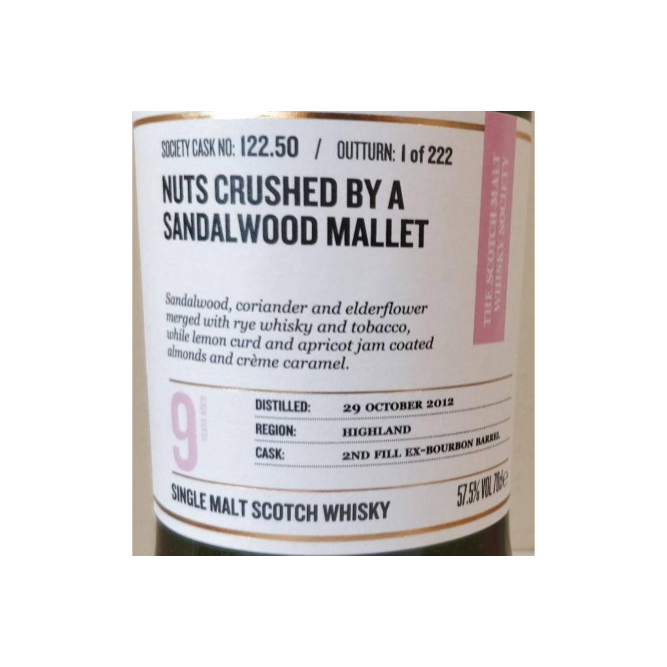 The Scotch Malt Whisky Society 2012 9 Years Single Malt Whisky 2