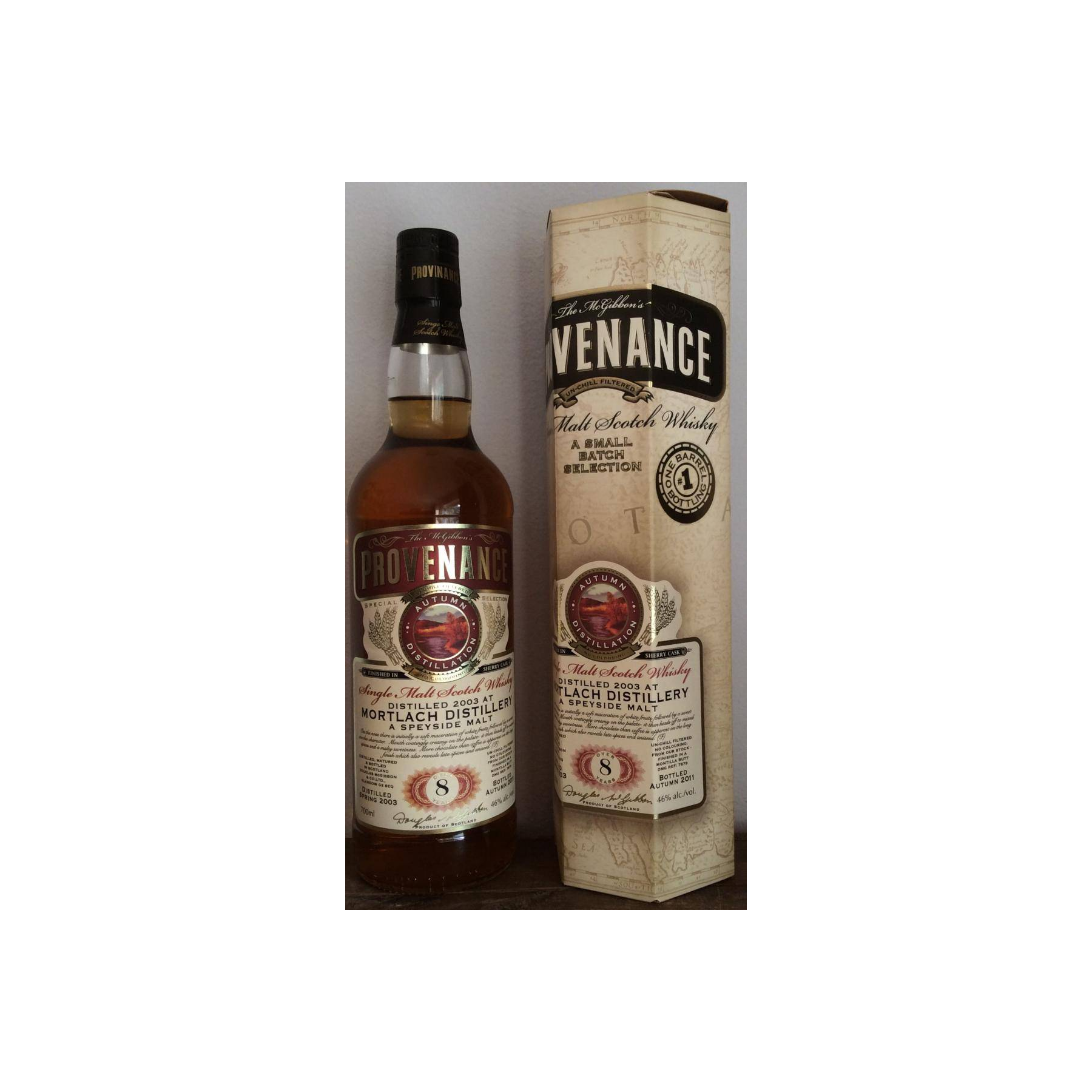 Mortlach McGibbon's Provenance 2003 8 Years Single Malt Whisky 2