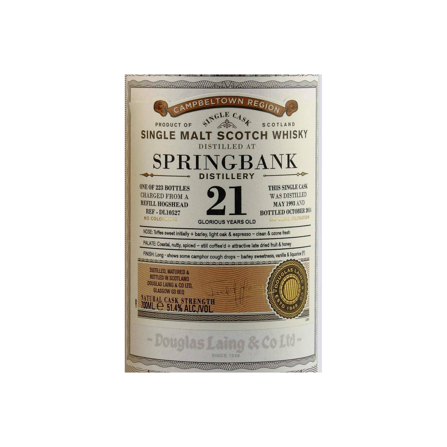 Springbank Old Particular 1993 21 Years Single Malt Whisky 2