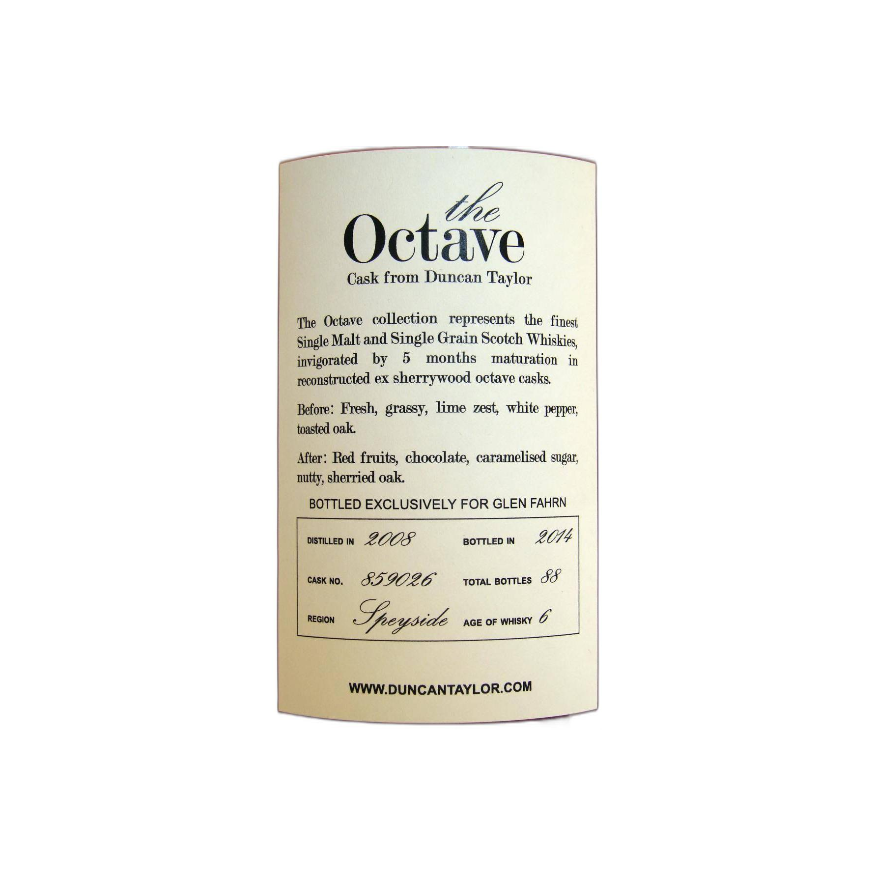Glentauchers The Octave 2008 6 Years Single Malt Whisky 2
