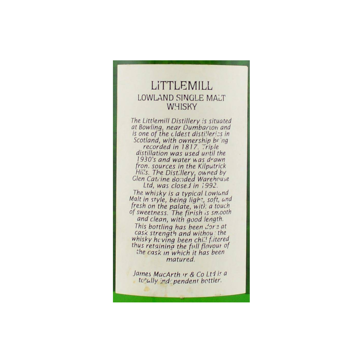 Littlemill 8 Years Single Malt Whisky 2