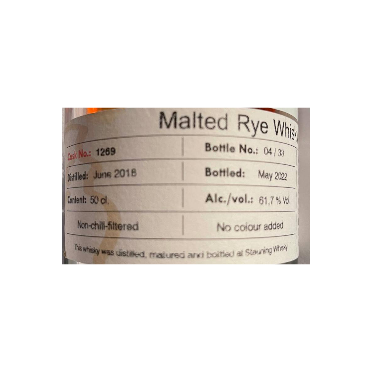 Stauning 2018 3 Years Single Malt Whisky