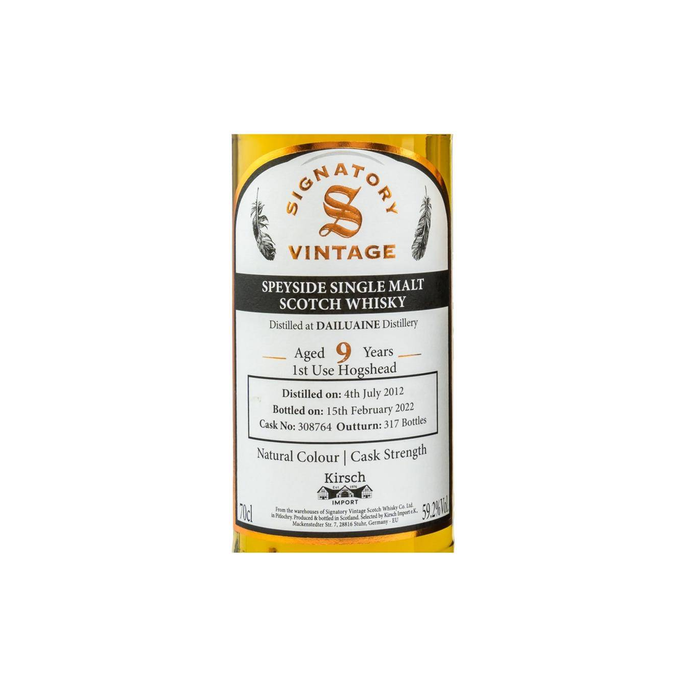 Dailuaine 2012 9 Years Single Malt Whisky 3