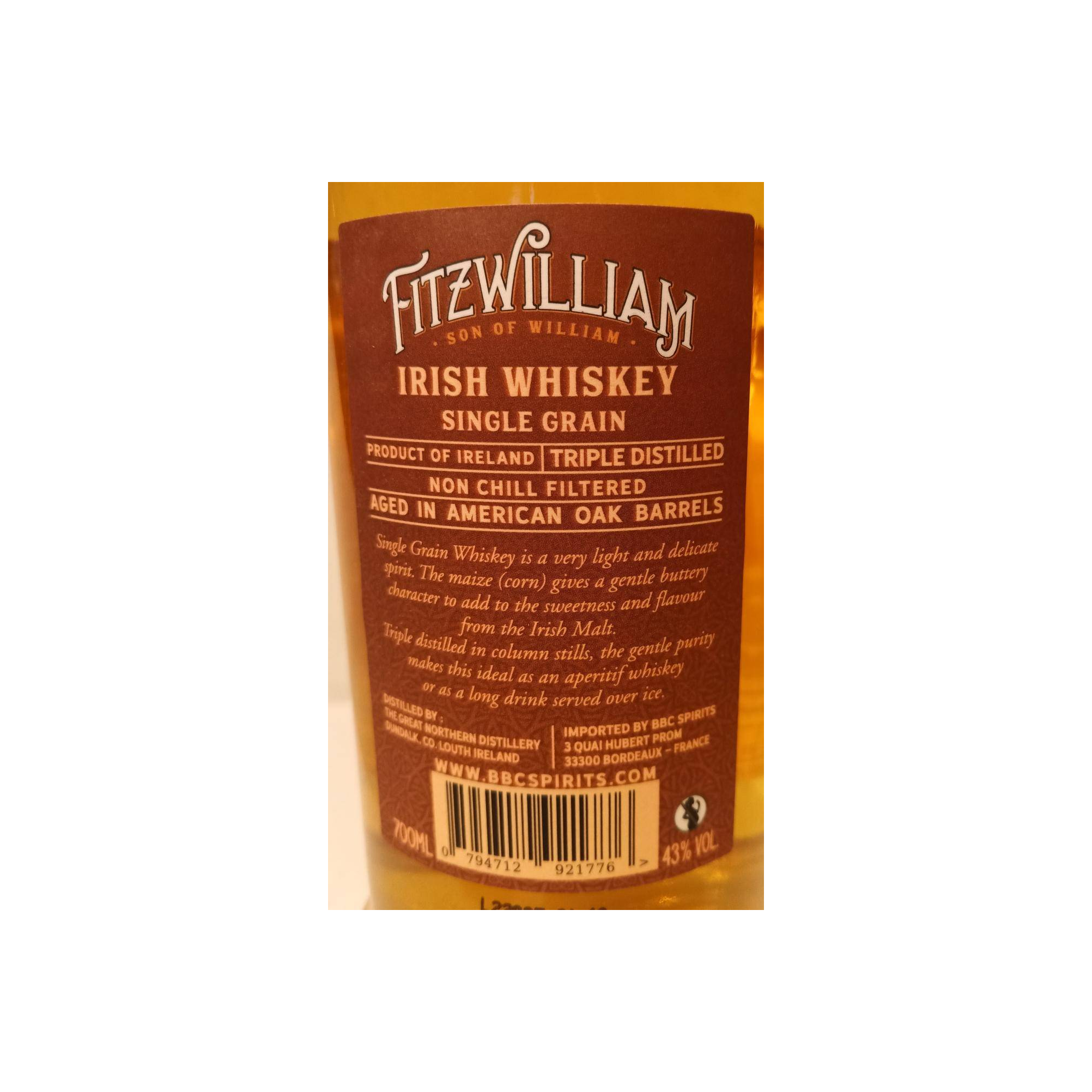 Fitzwilliam Irish Whiskey 2
