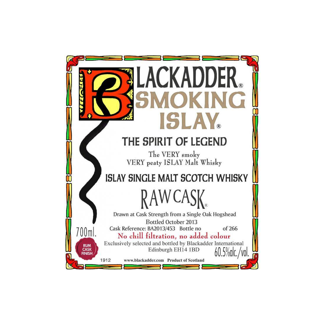 Blackadder Single Malt Whisky