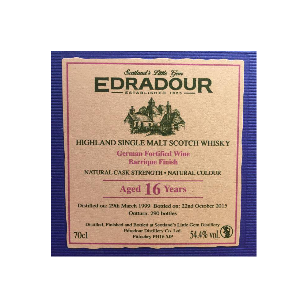 Edradour 1999 16 Years Single Malt Whisky 3