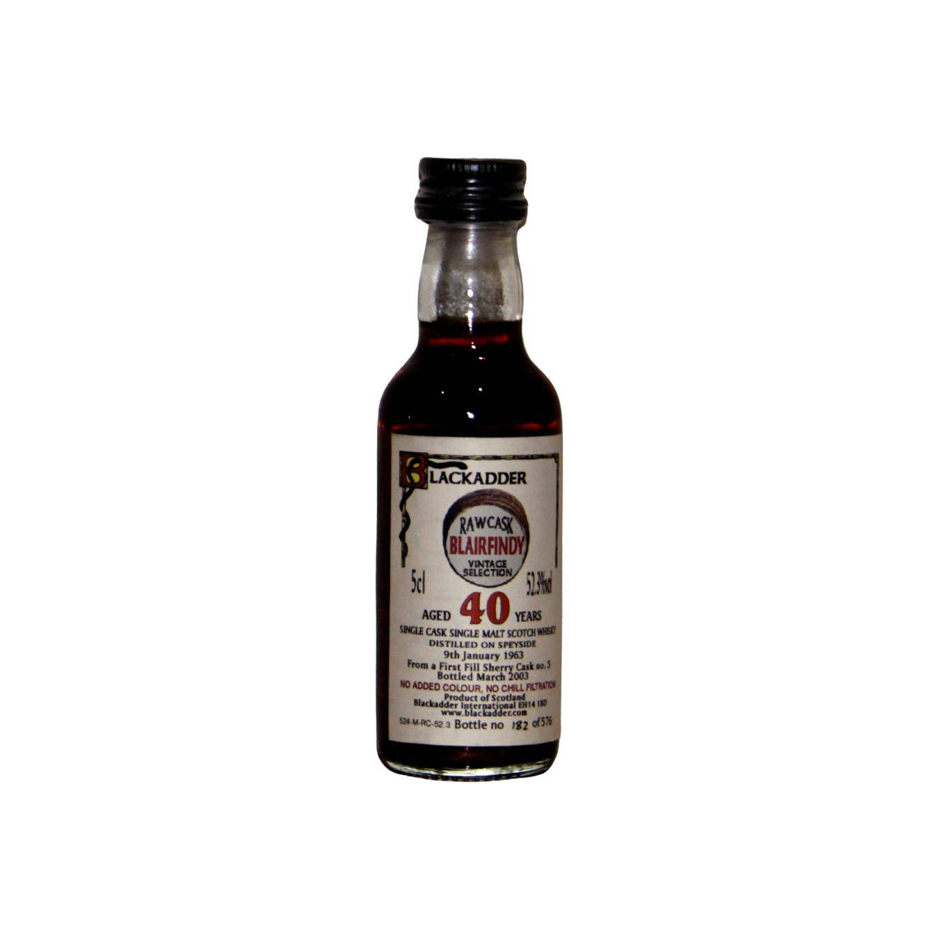 Blackadder Raw Cask 1963 40 Years Single Malt Whisky 2