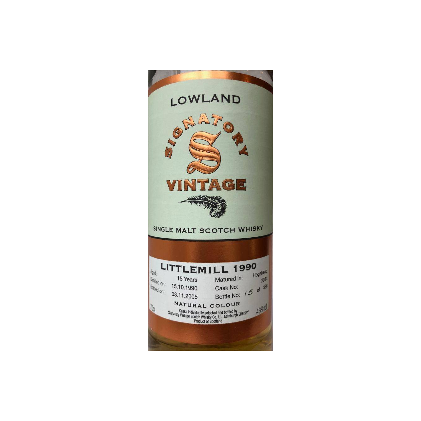 Littlemill Vintage Collection 1990 15 Years Single Malt Whisky