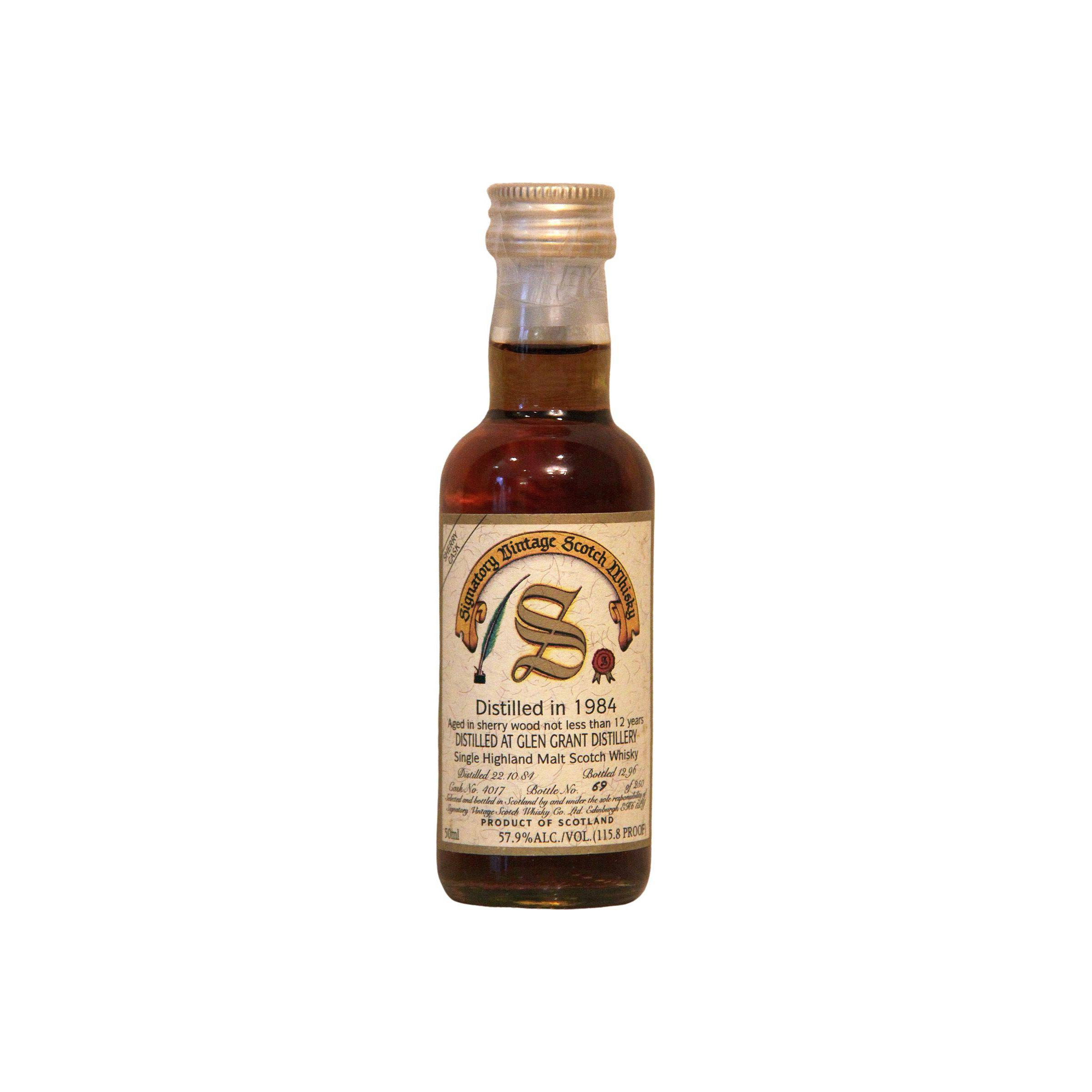 Glen Grant Vintage Collection - Dumpy 1984 12 Years Single Malt Whisky 2