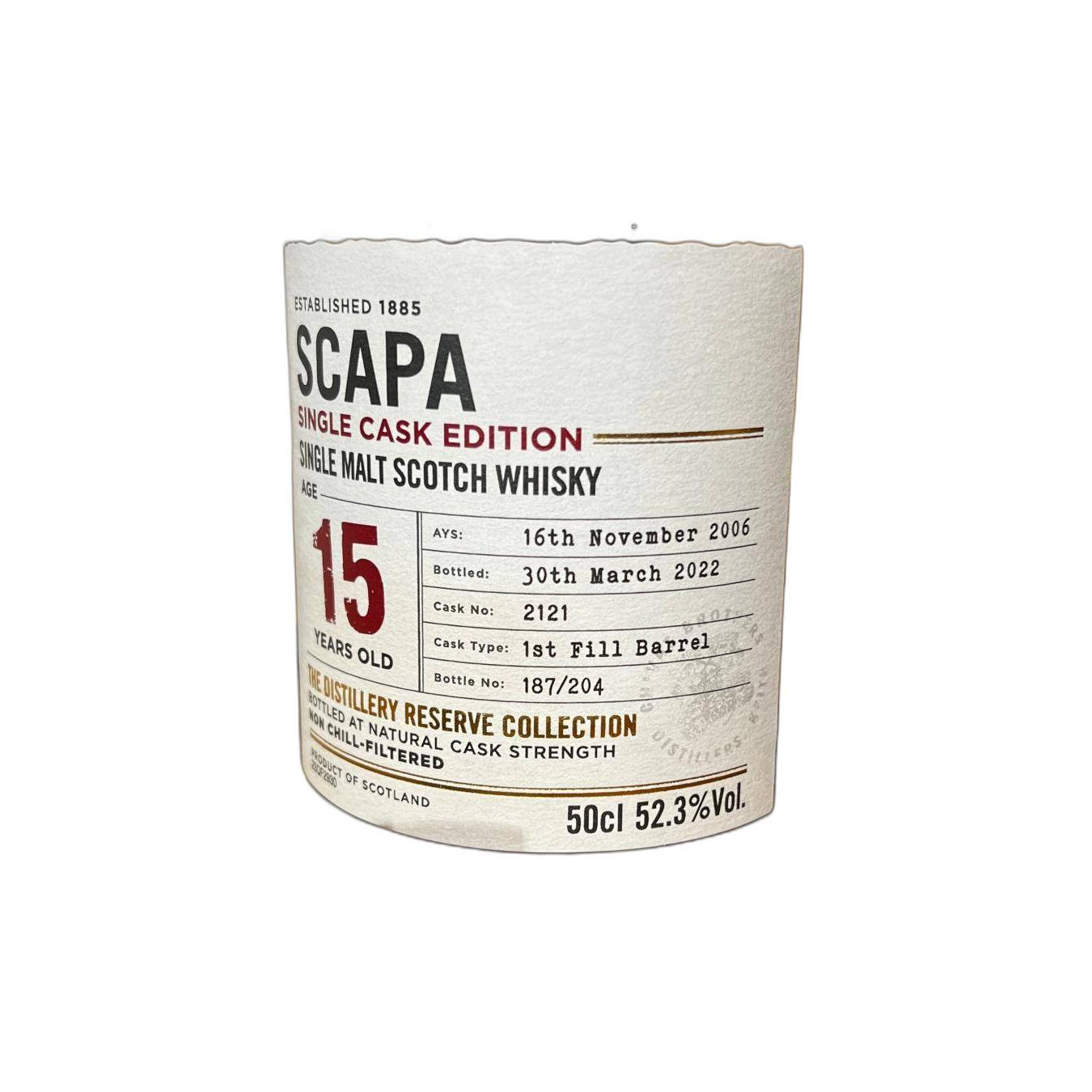 Scapa 2006 15 Years Single Malt Whisky 2