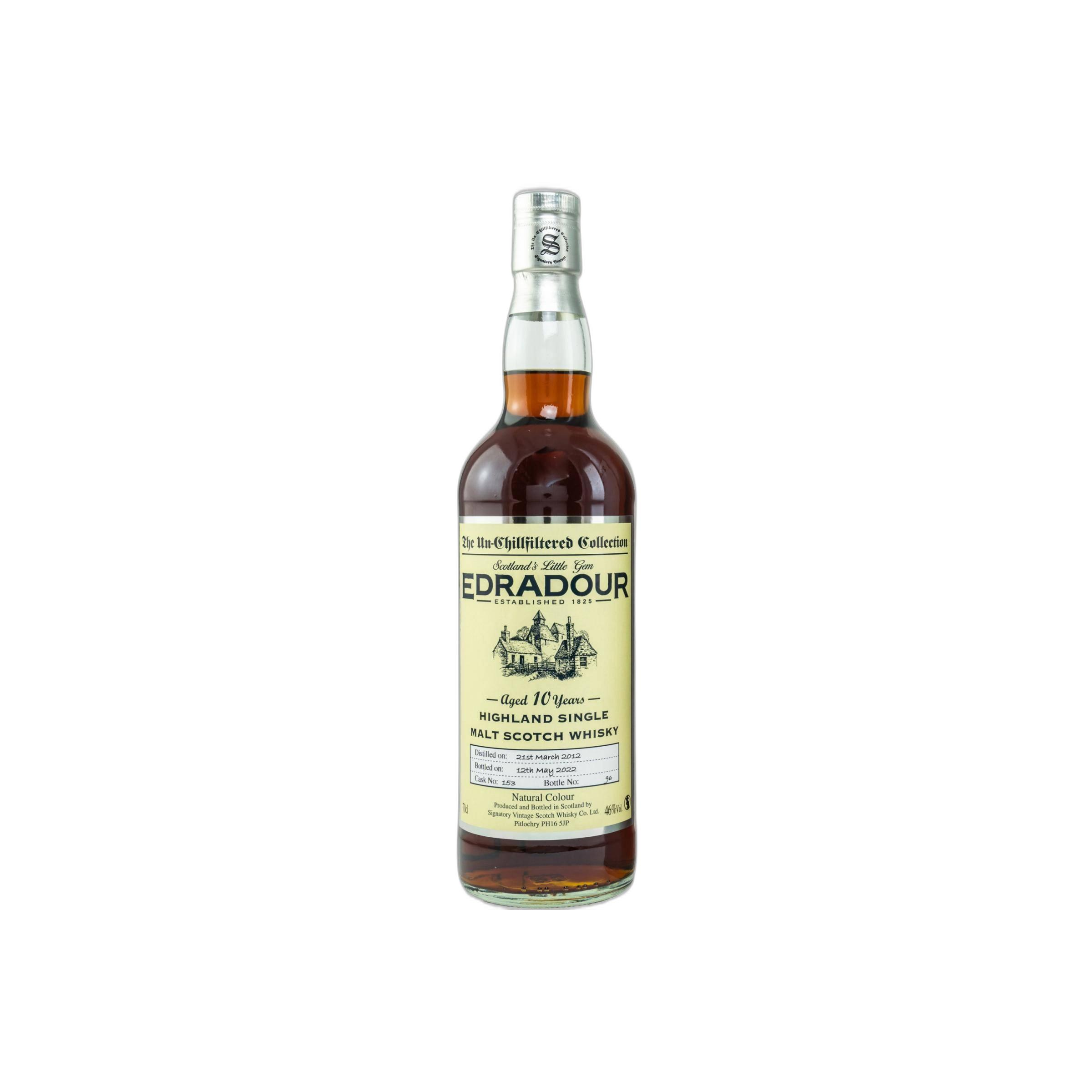 Edradour The Un-Chillfiltered Collection 2012 10 Years Single Malt Whisky