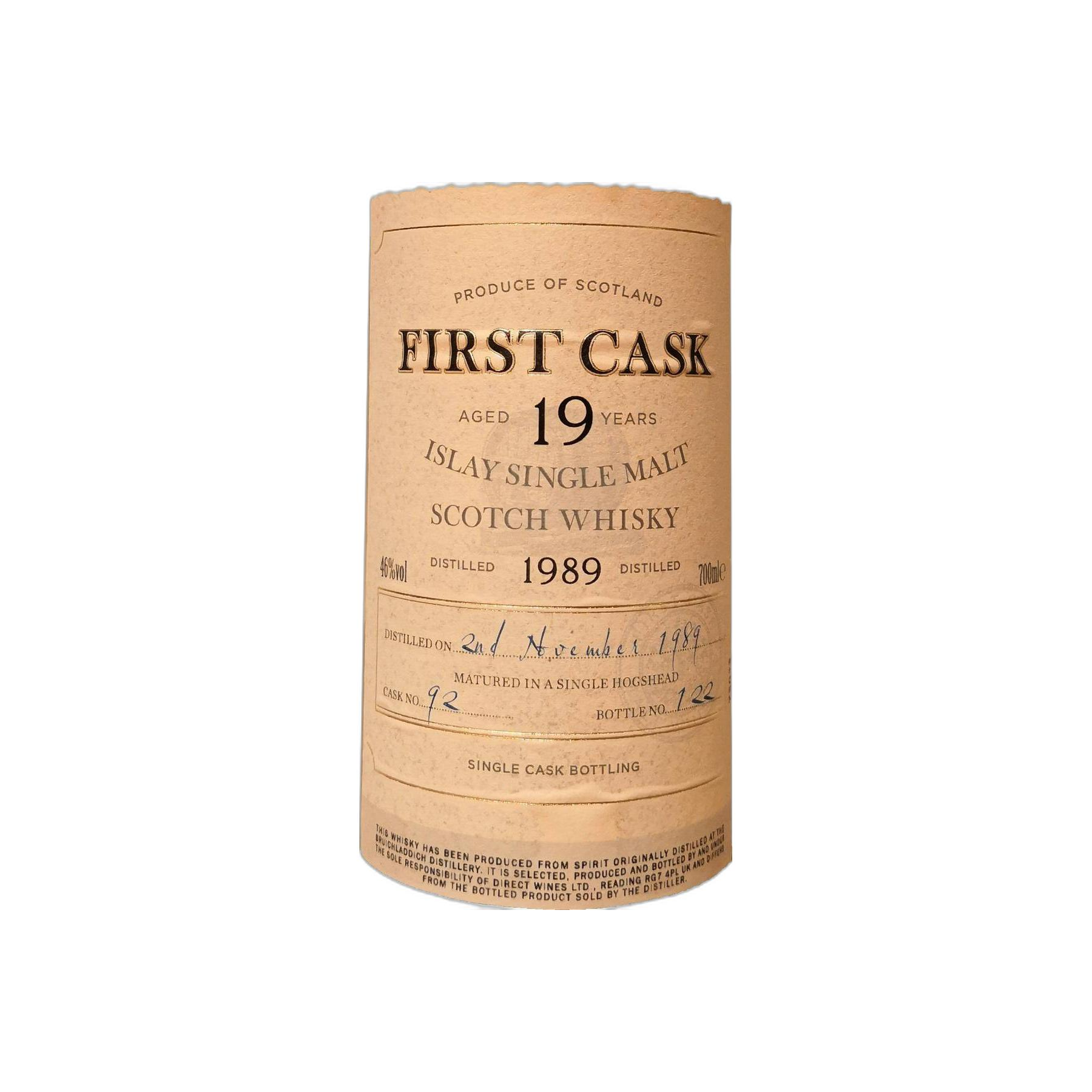 Bruichladdich 1989 19 Years Single Malt Whisky 2