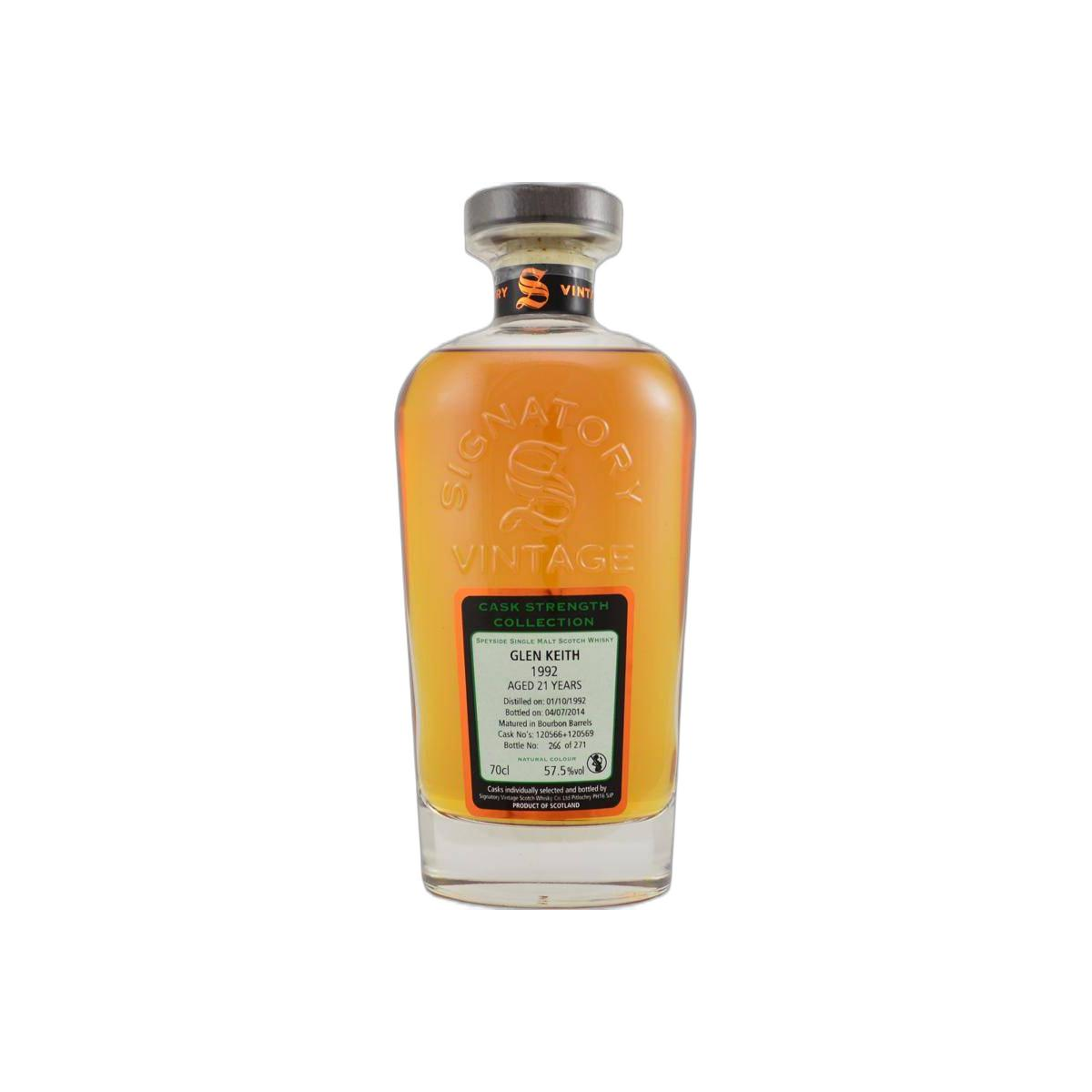 Glen Keith Cask Strength Collection 1992 21 Years Single Malt Whisky