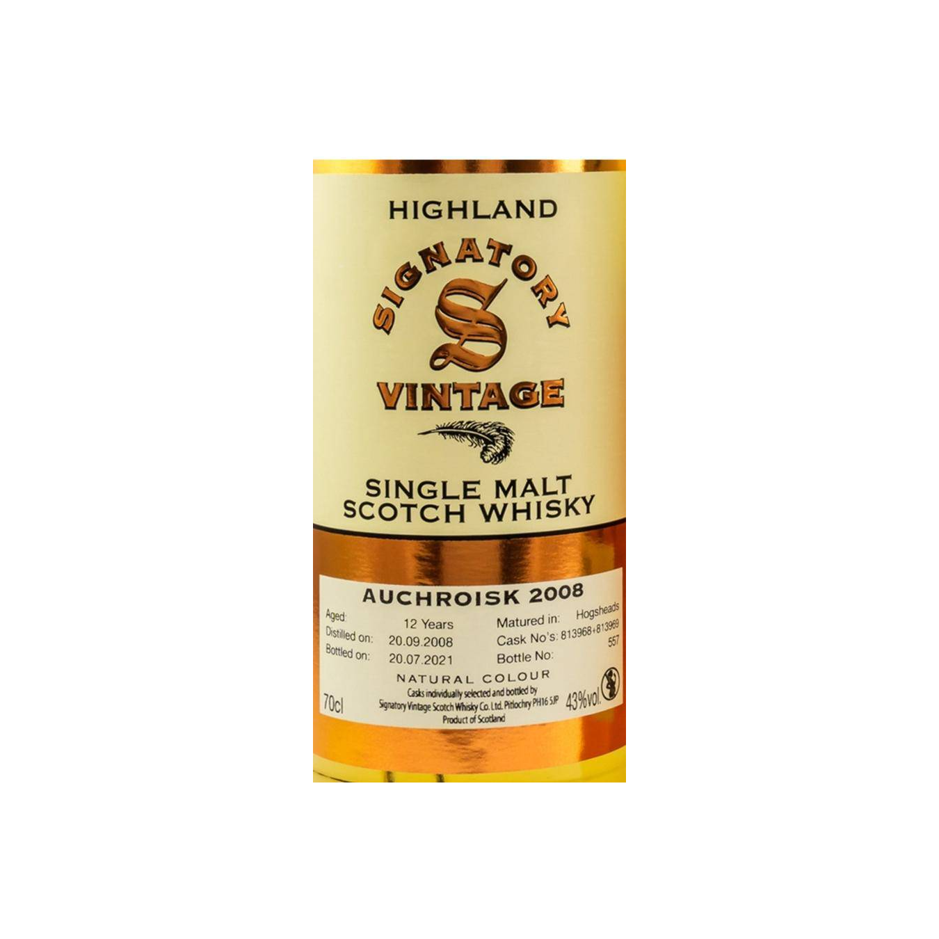 Auchroisk Vintage Collection 2008 12 Years Single Malt Whisky 3
