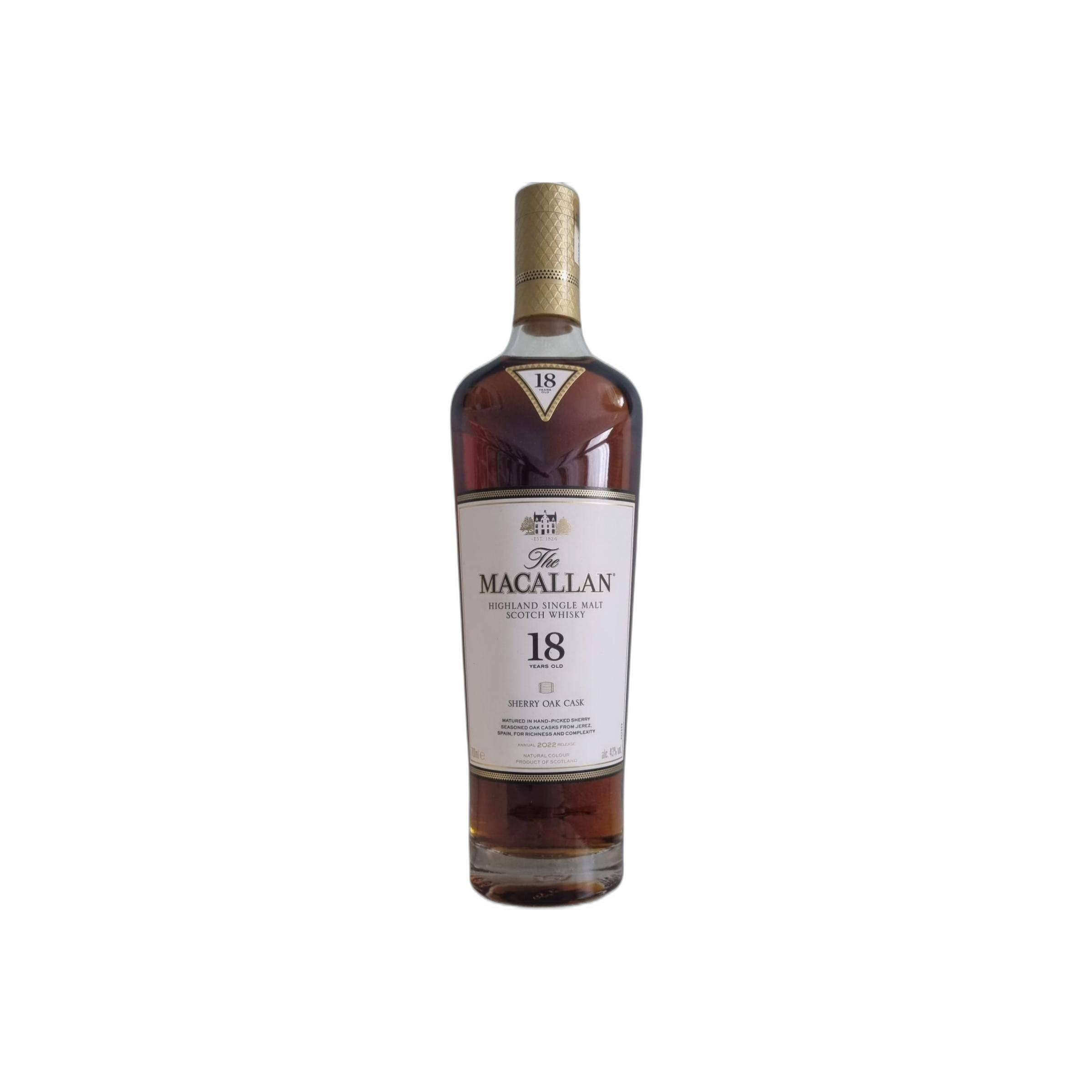 The Macallan Sherry Cask 18 Years Single Malt Whisky