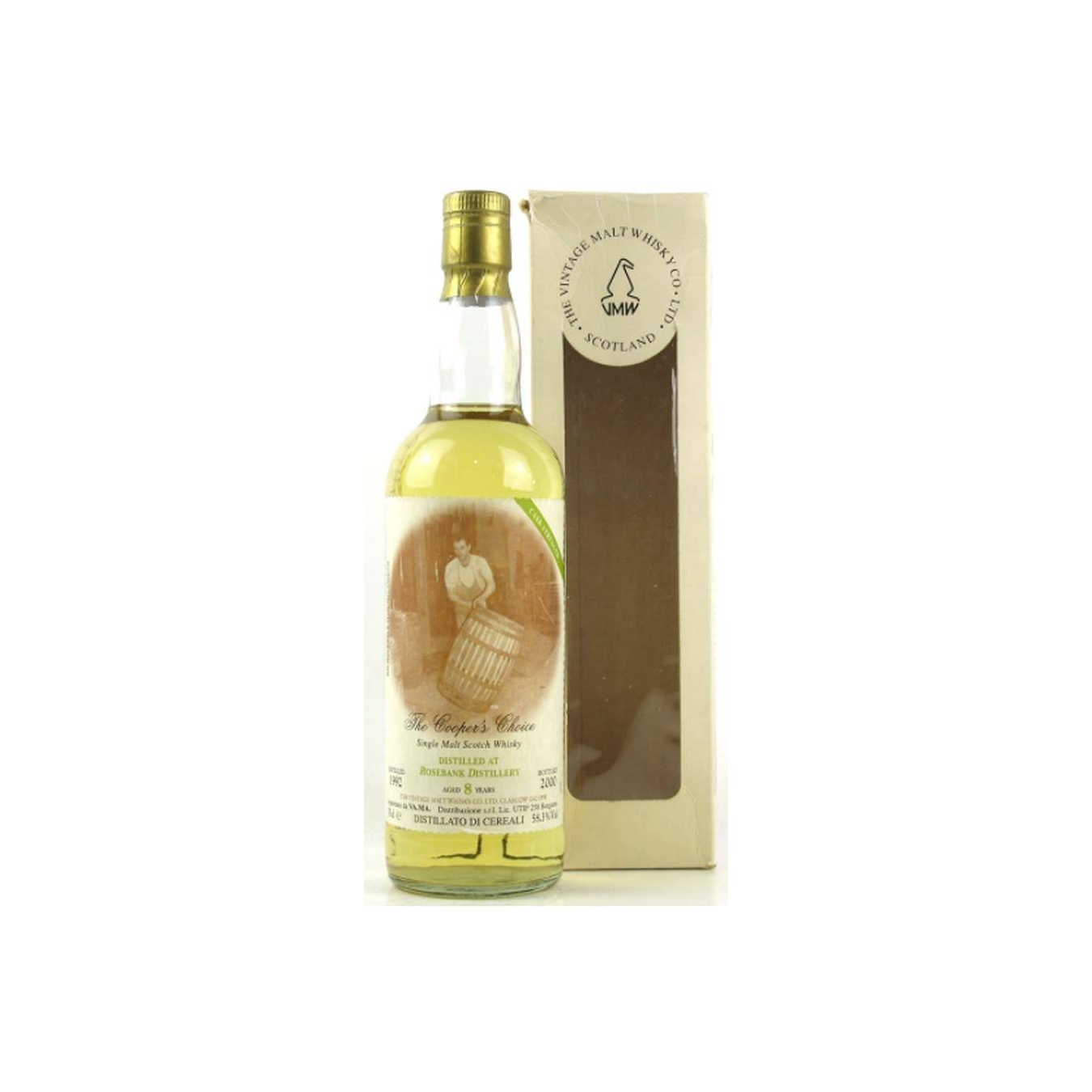 Rosebank The Cooper's Choice 1992 8 Years Single Malt Whisky