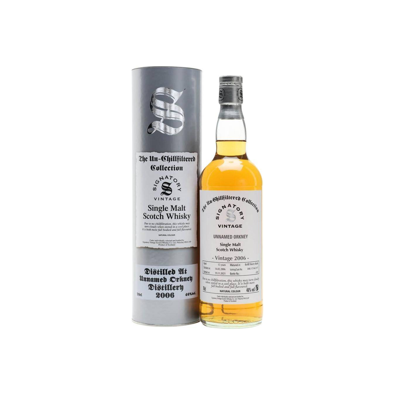Signatory Vintage The Un-Chillfiltered Collection 2006 15 Years Single Malt Whisky 2