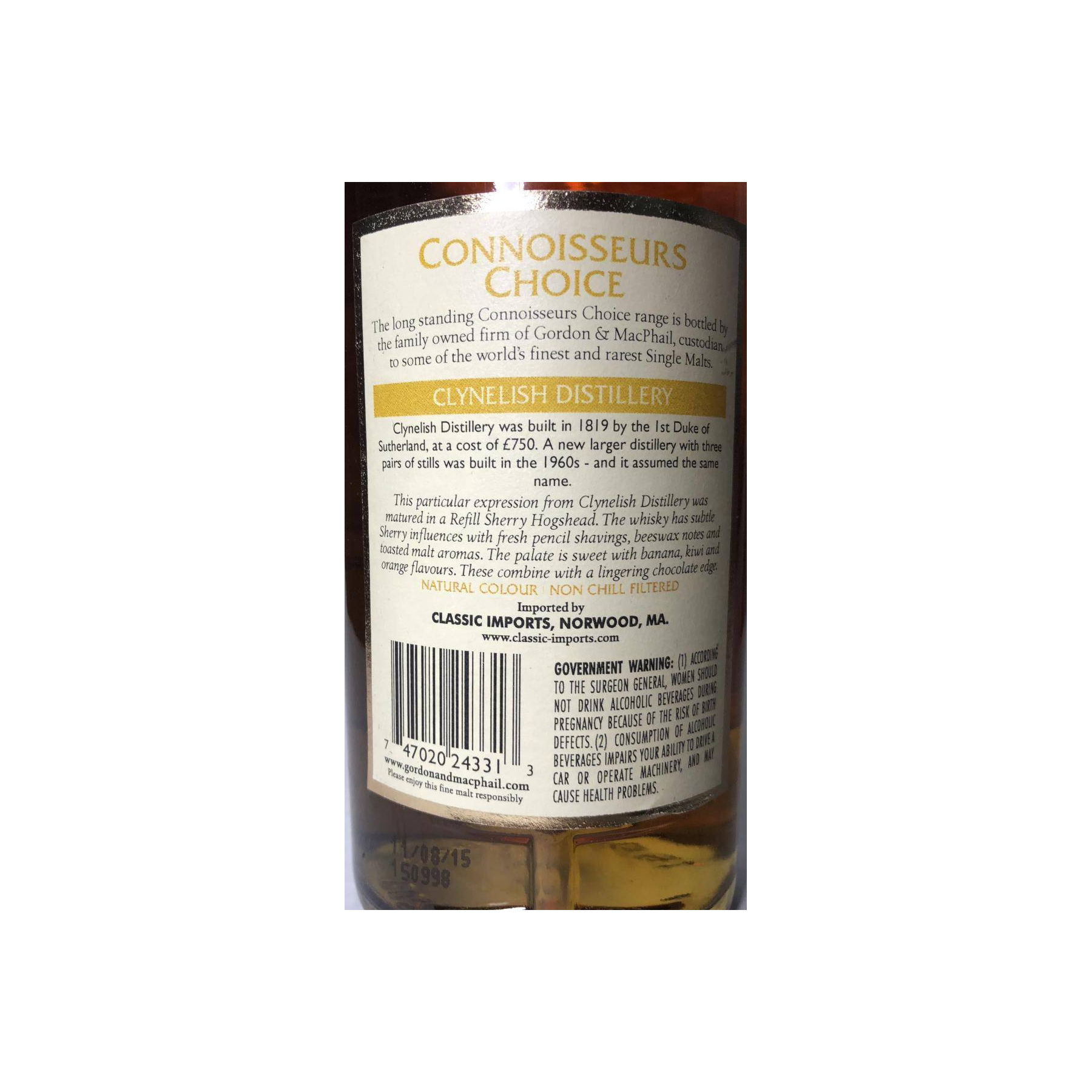 Clynelish Connoisseurs Choice 11 Years Single Malt Whisky 2