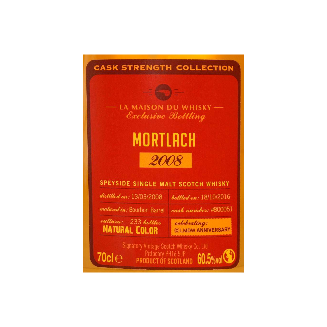 Mortlach Cask Strength Collection 2008 8 Years Single Malt Whisky 2